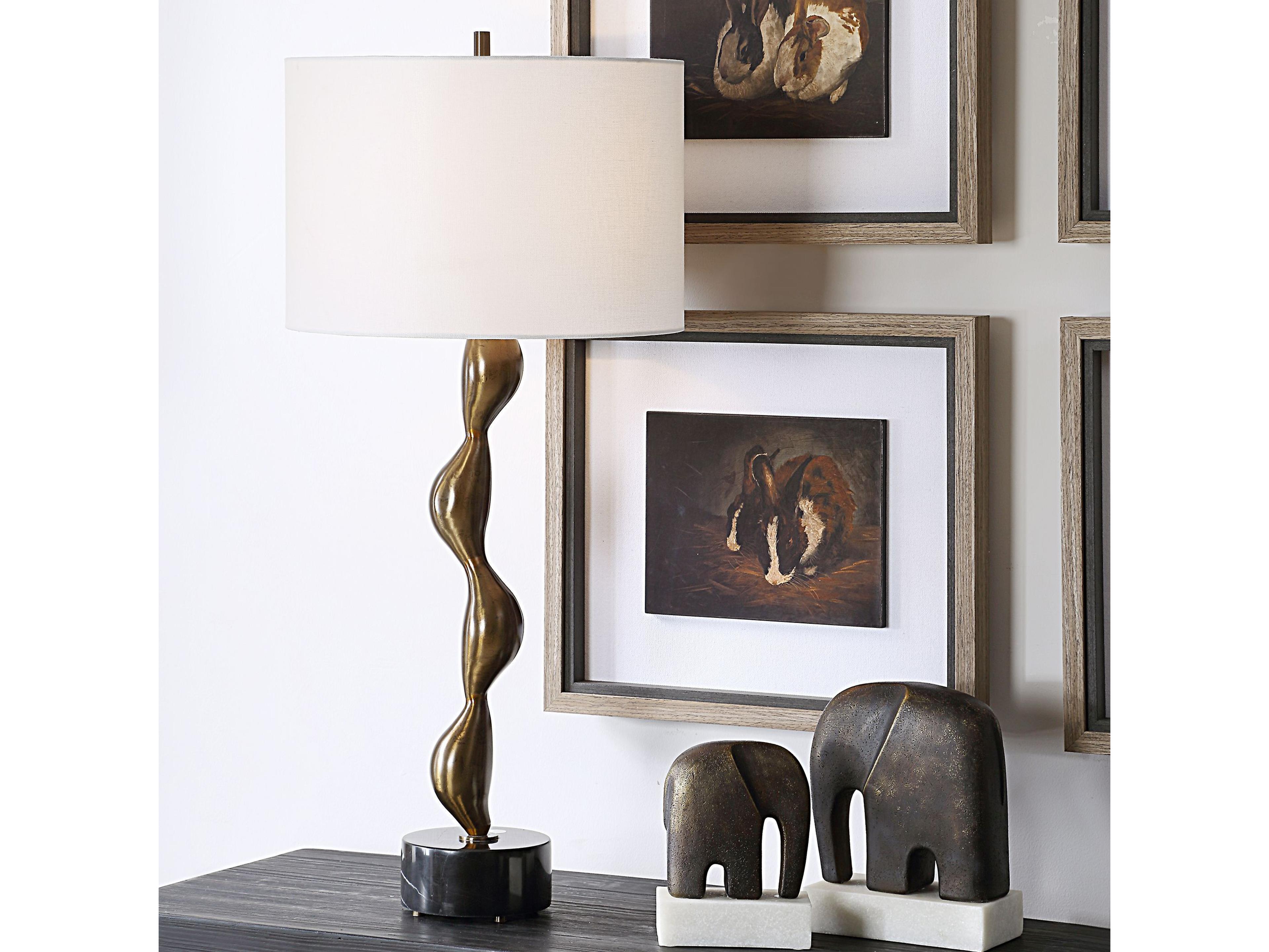 Uttermost Remolino Warm Bronze Buffet Lamp