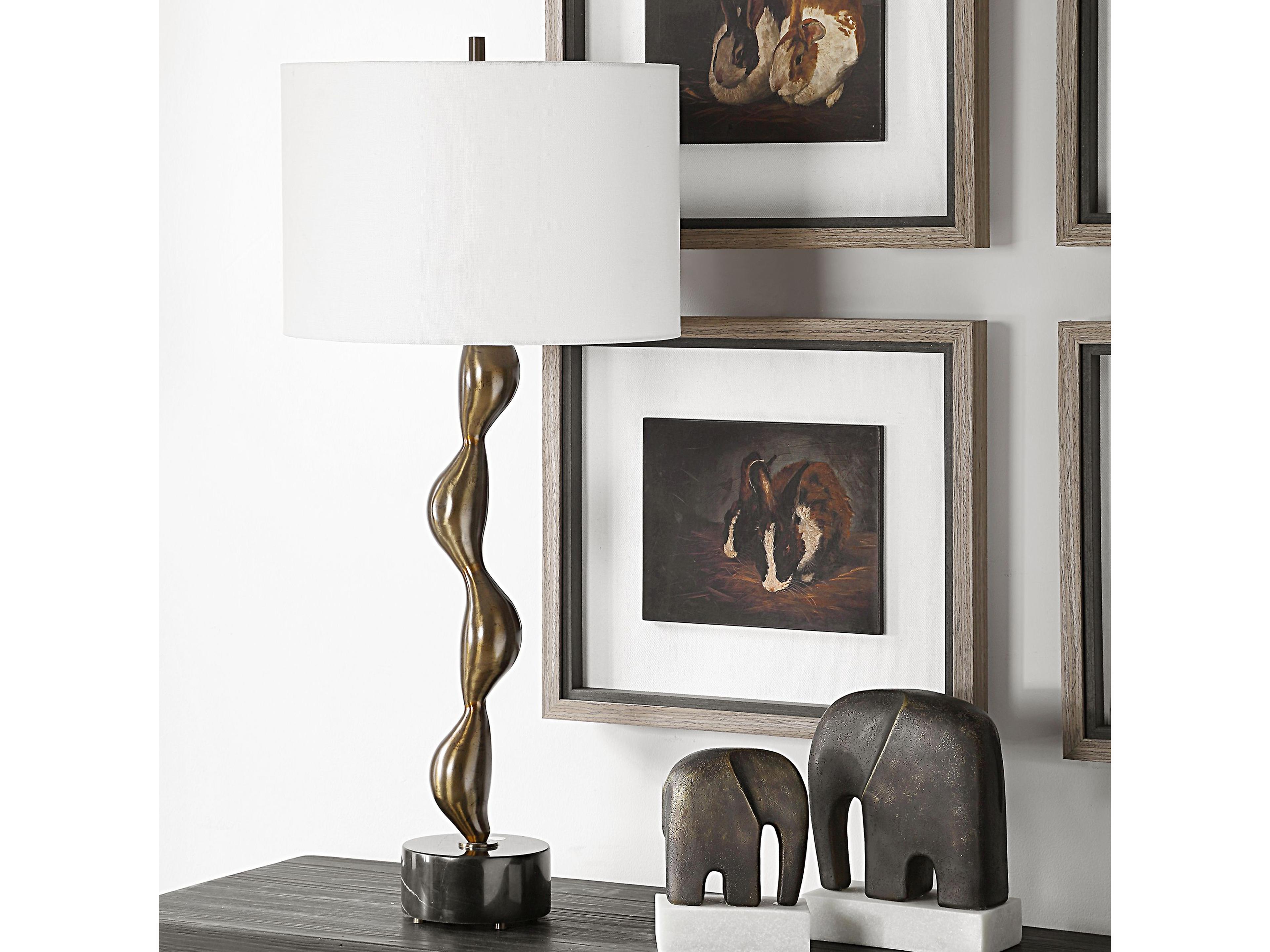 Uttermost Remolino Warm Bronze Buffet Lamp