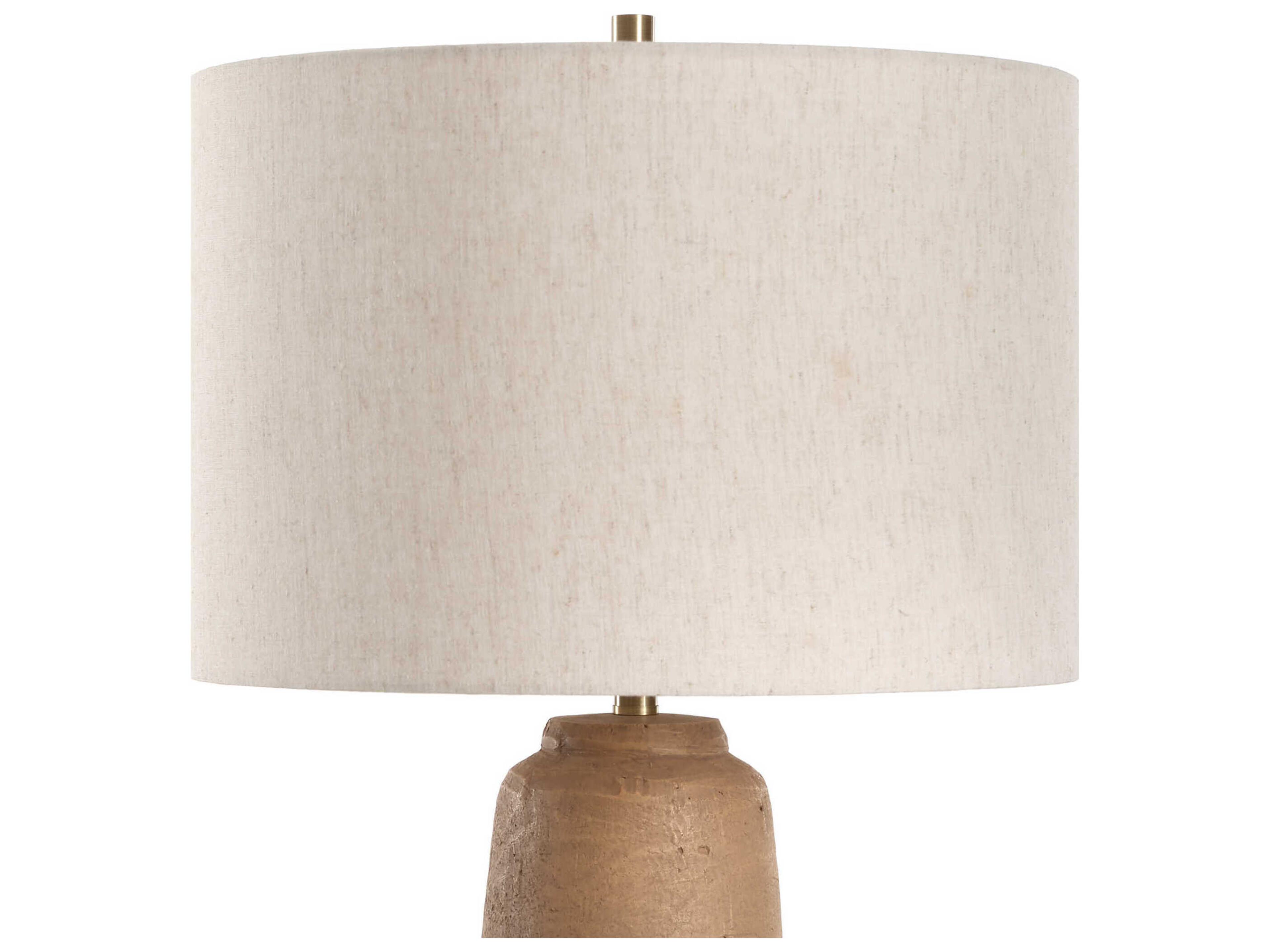 Uttermost Ayda Warm Terracotta Brown Buffet Lamp