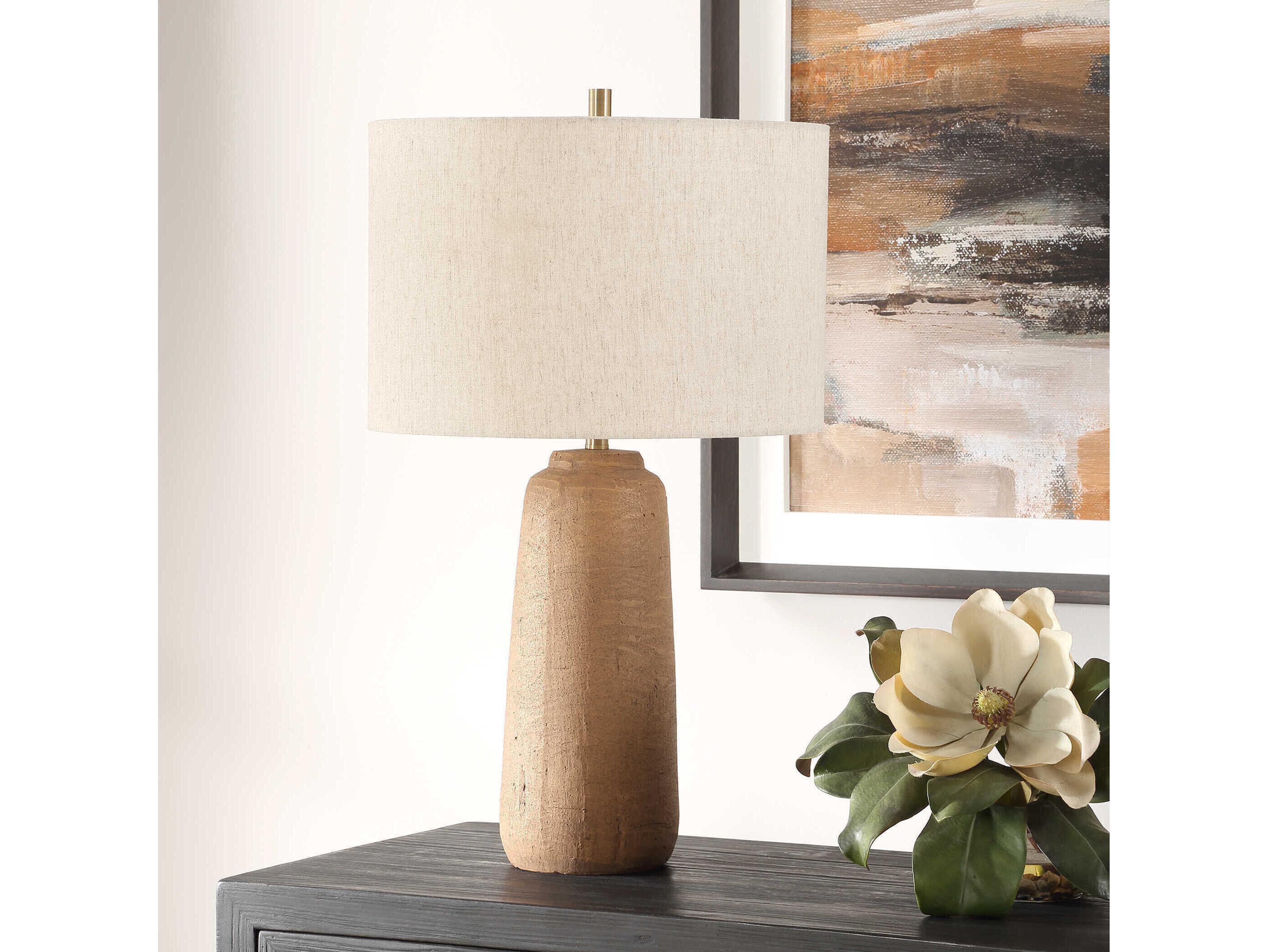 Uttermost Ayda Warm Terracotta Brown Buffet Lamp