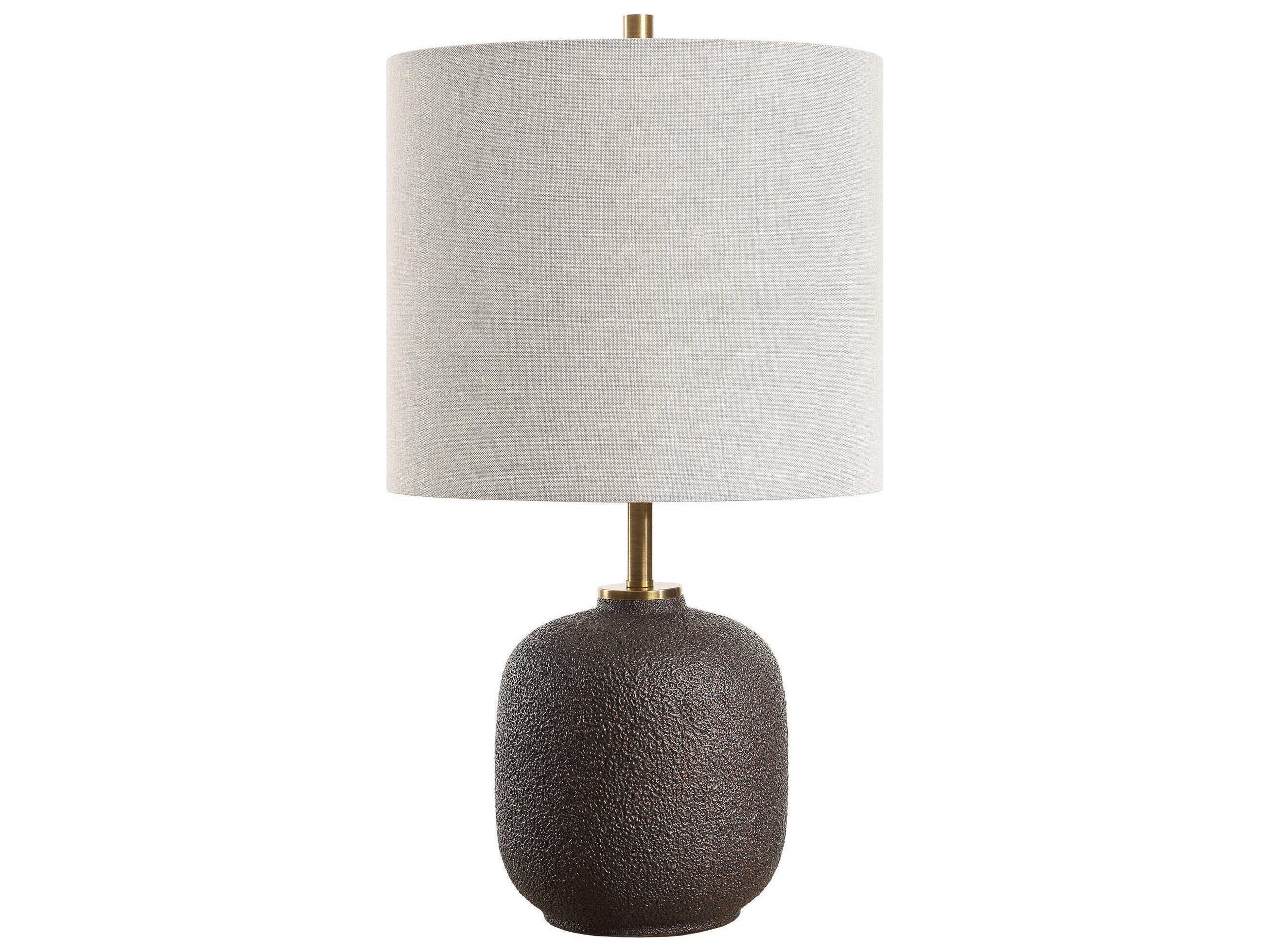 Uttermost Blacktop Warm Black Table Lamp