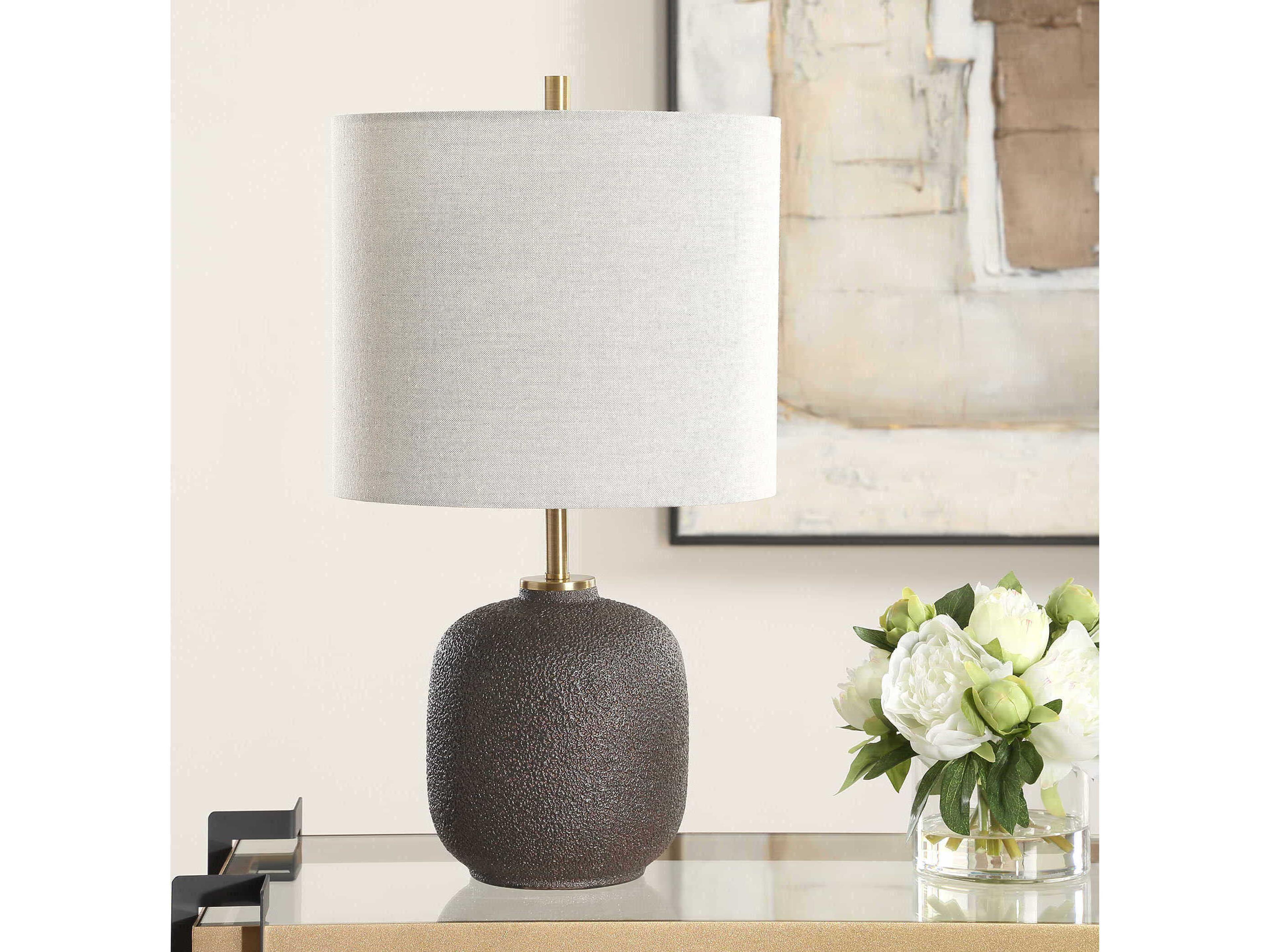 Uttermost Blacktop Warm Black Table Lamp