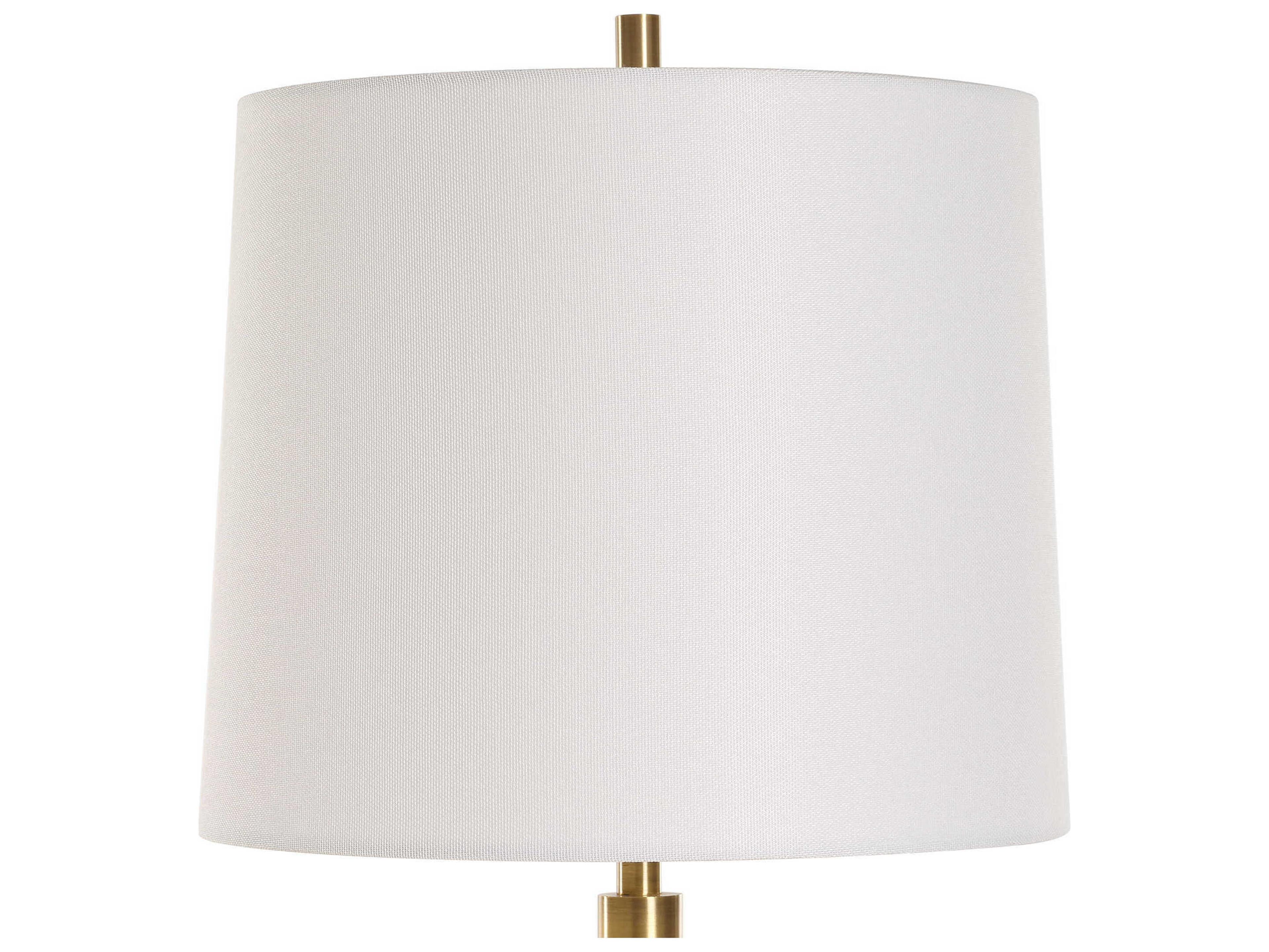 Uttermost Bledel Brushed Brass Dark Green Buffet Lamp