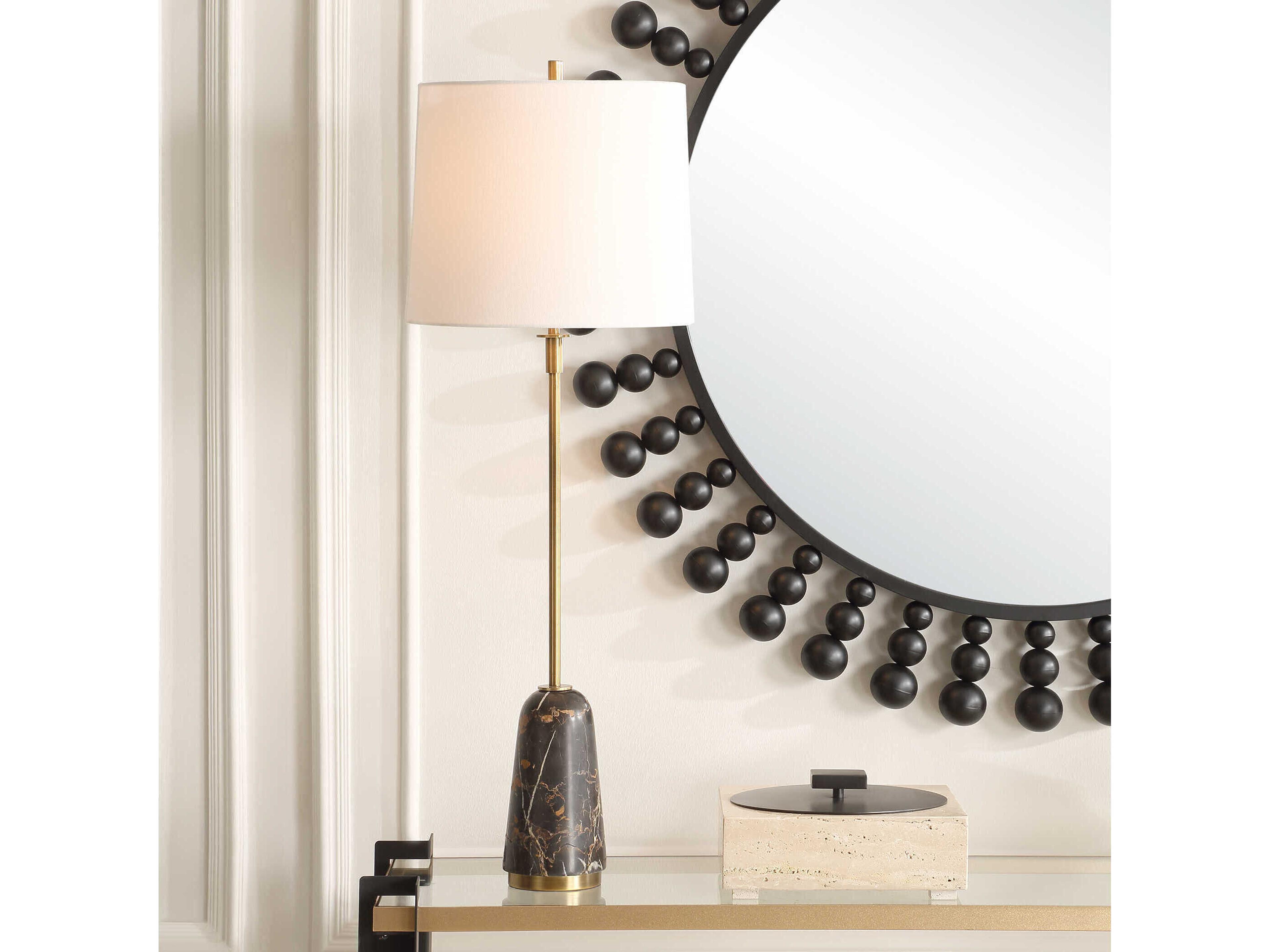 Uttermost Jenson Brown White Buffet Lamp