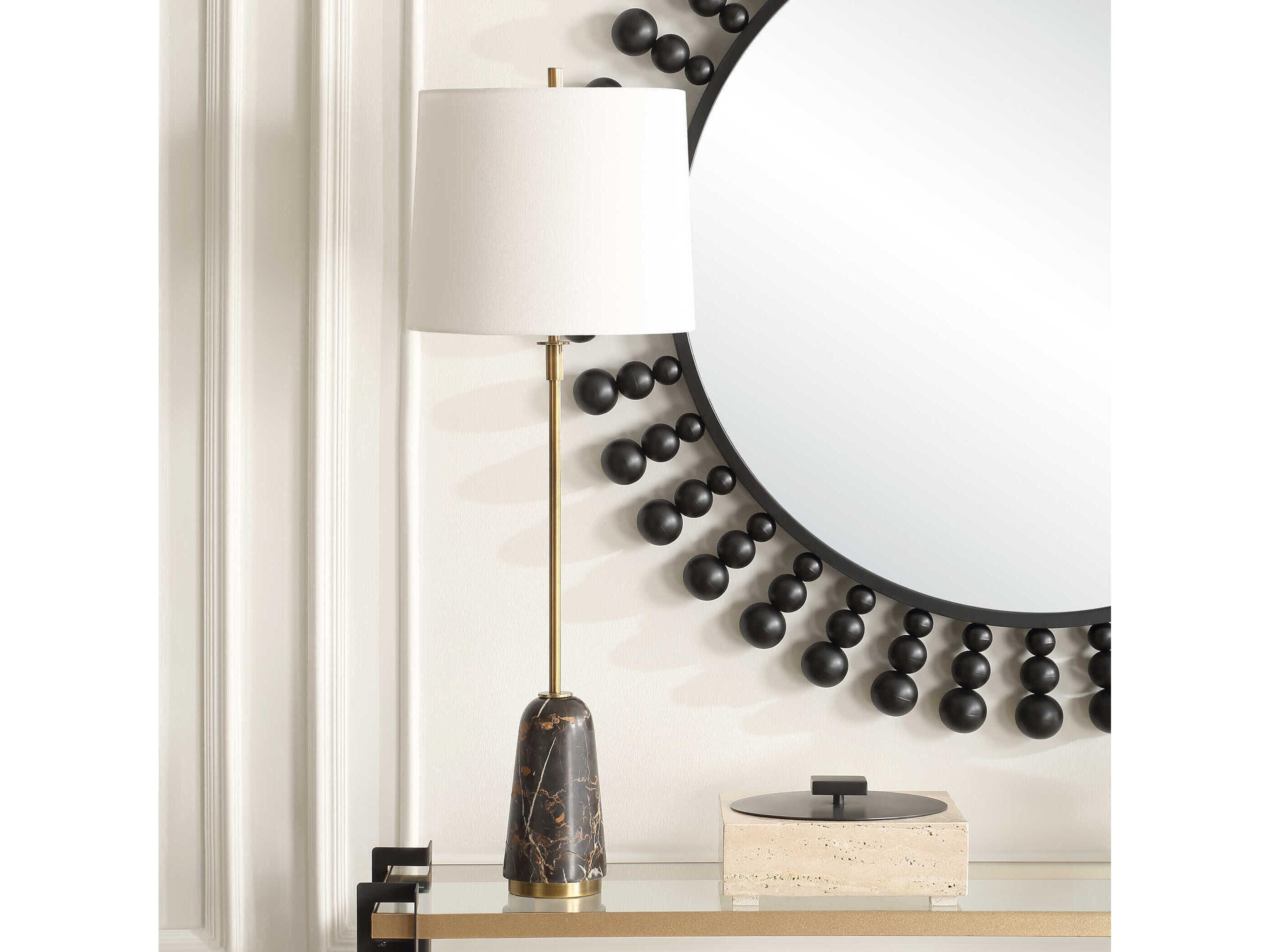 Uttermost Jenson Brown White Buffet Lamp