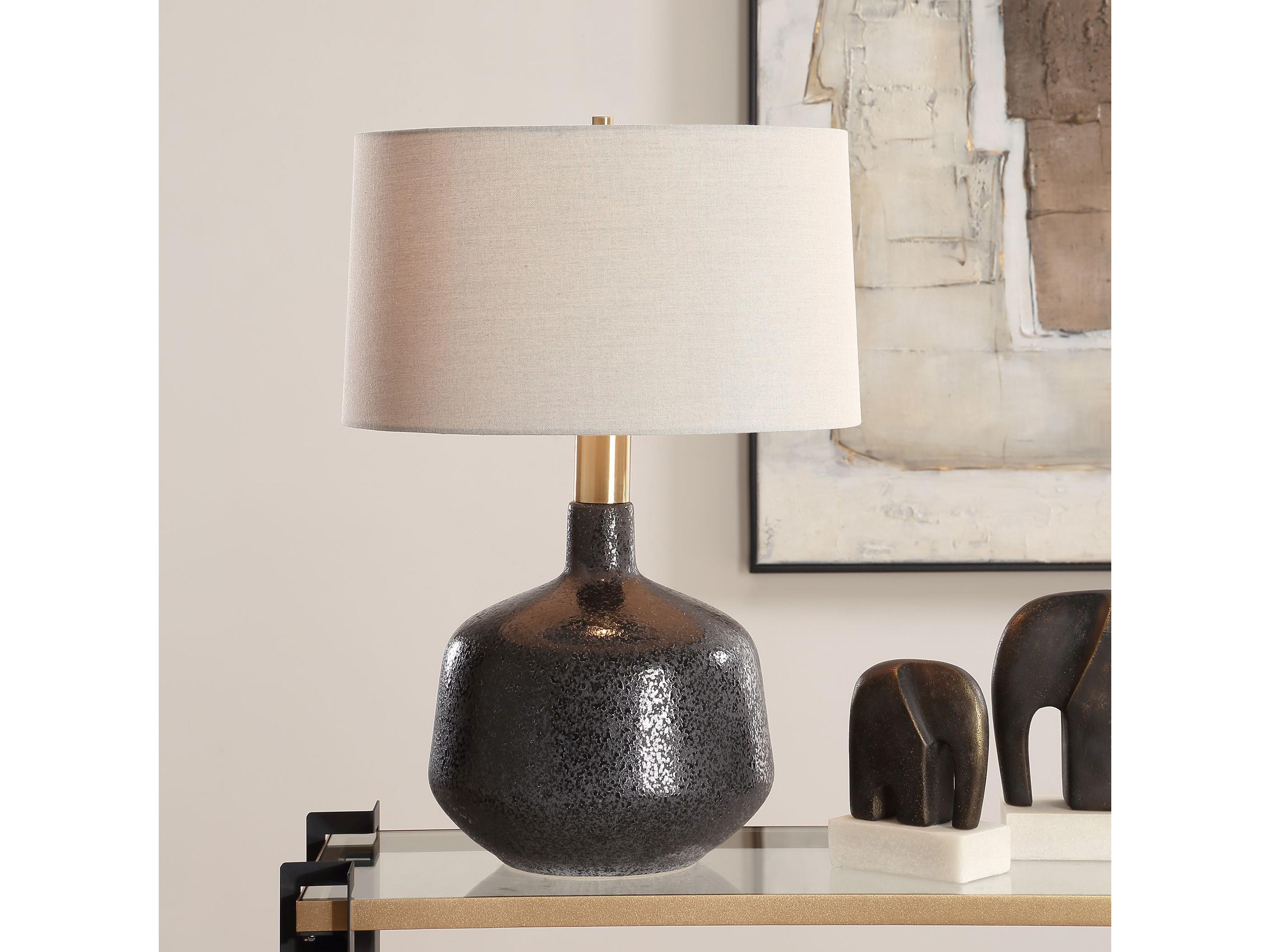 Uttermost Flanagan Matte Black Buffet Lamp