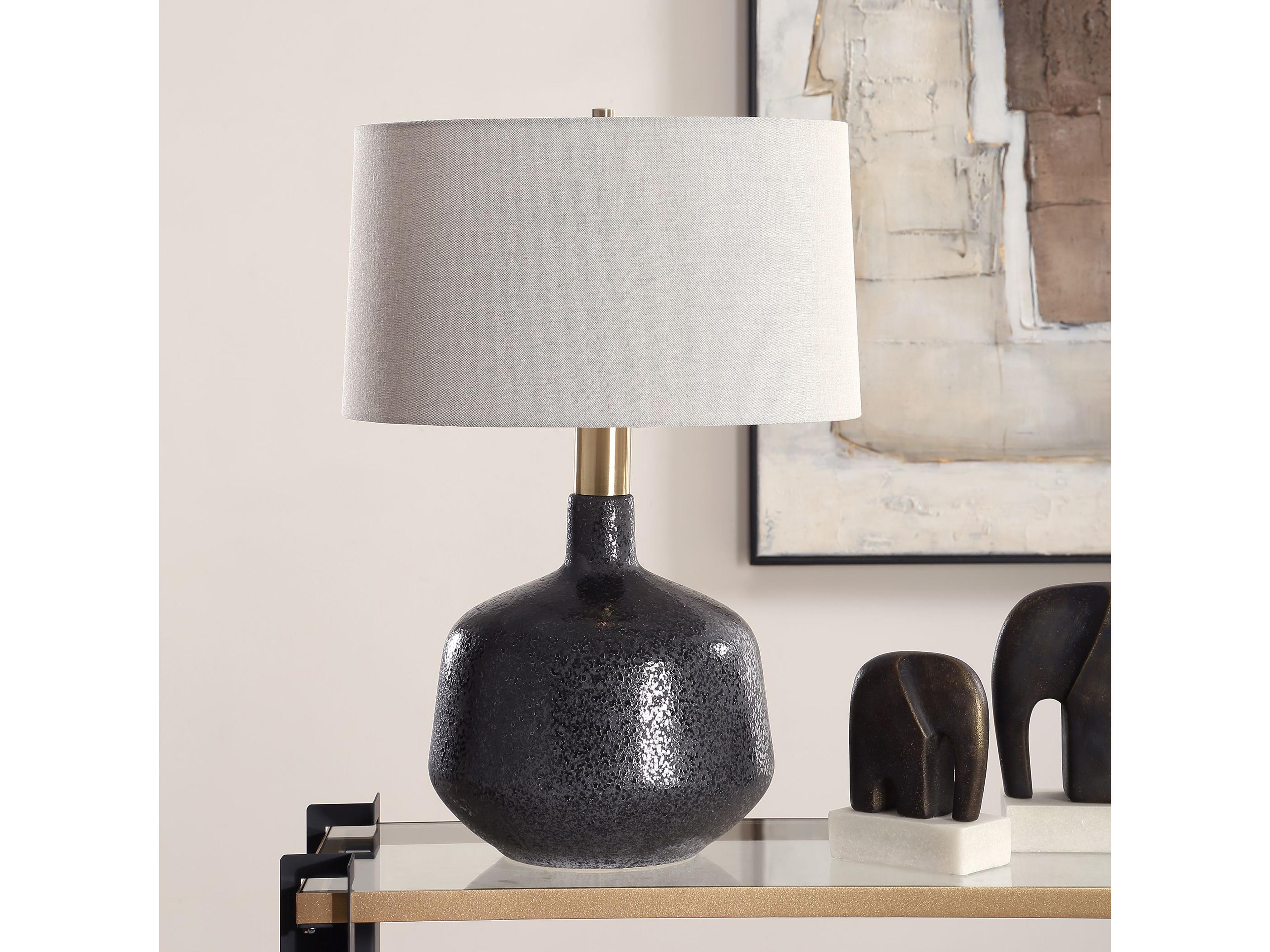Uttermost Flanagan Matte Black Buffet Lamp