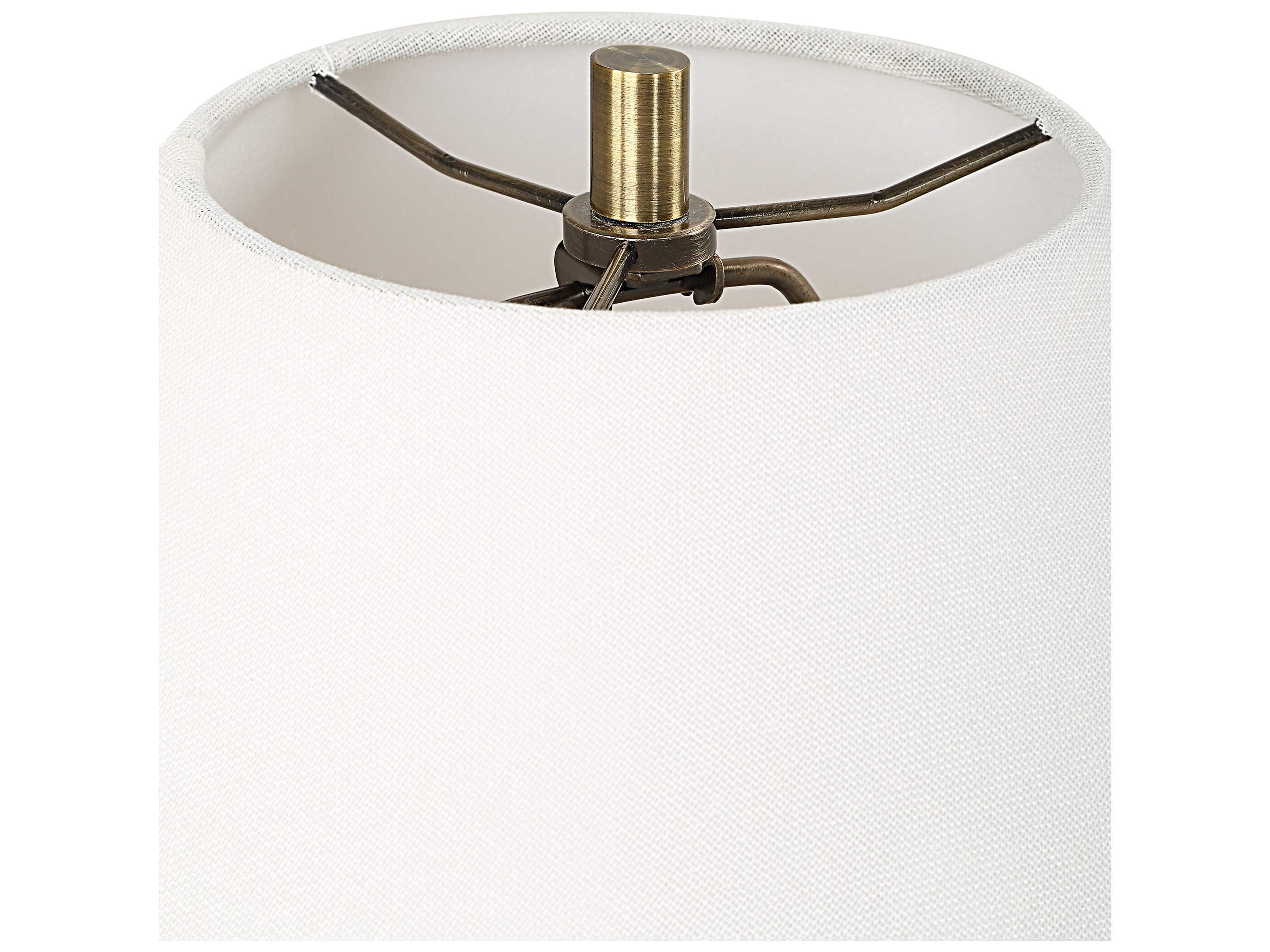 Uttermost Mayetta Deep Blue Round Hardback Buffet Lamp