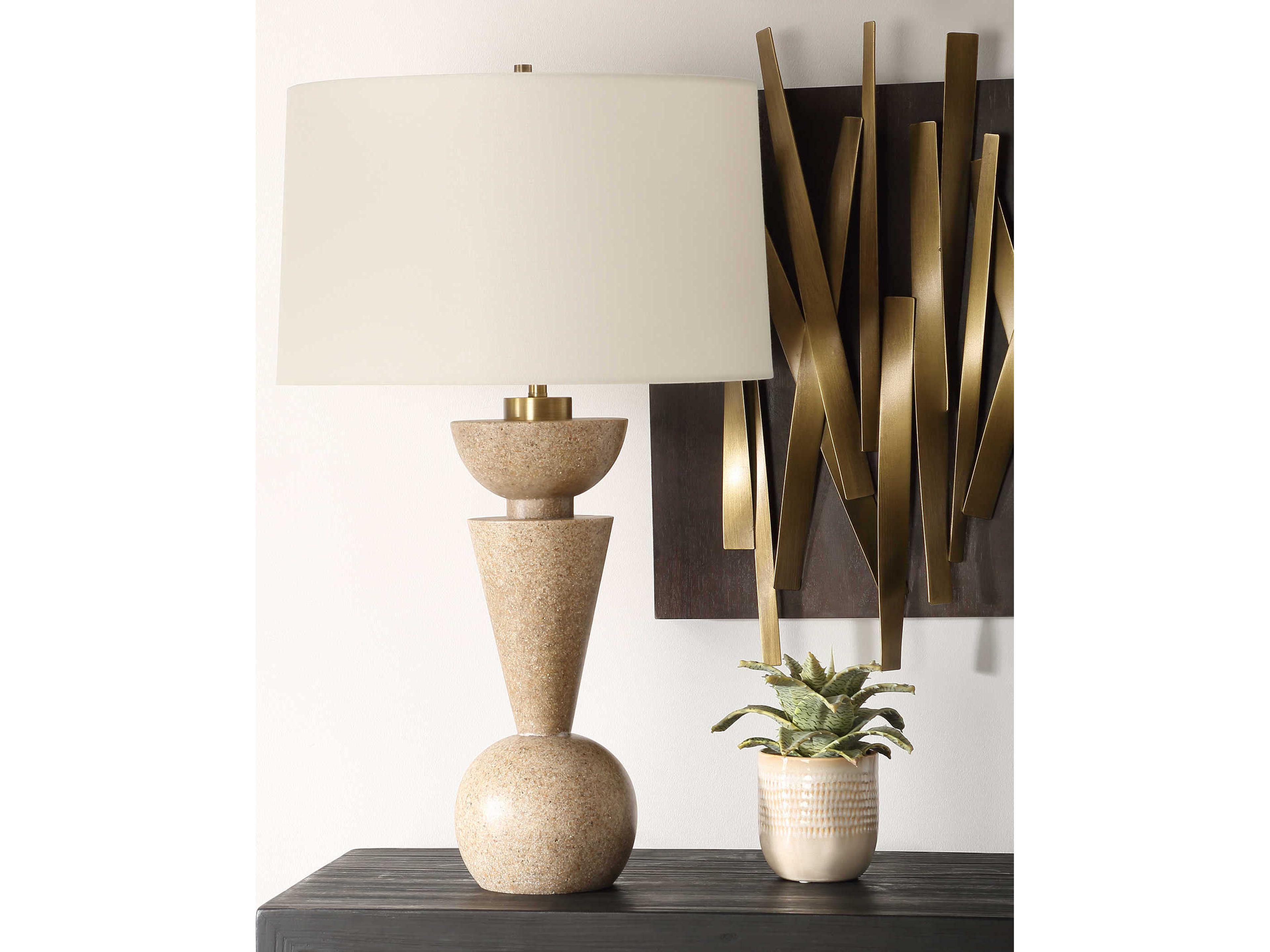 Uttermost Cullum Sand Brown Buffet Lamp