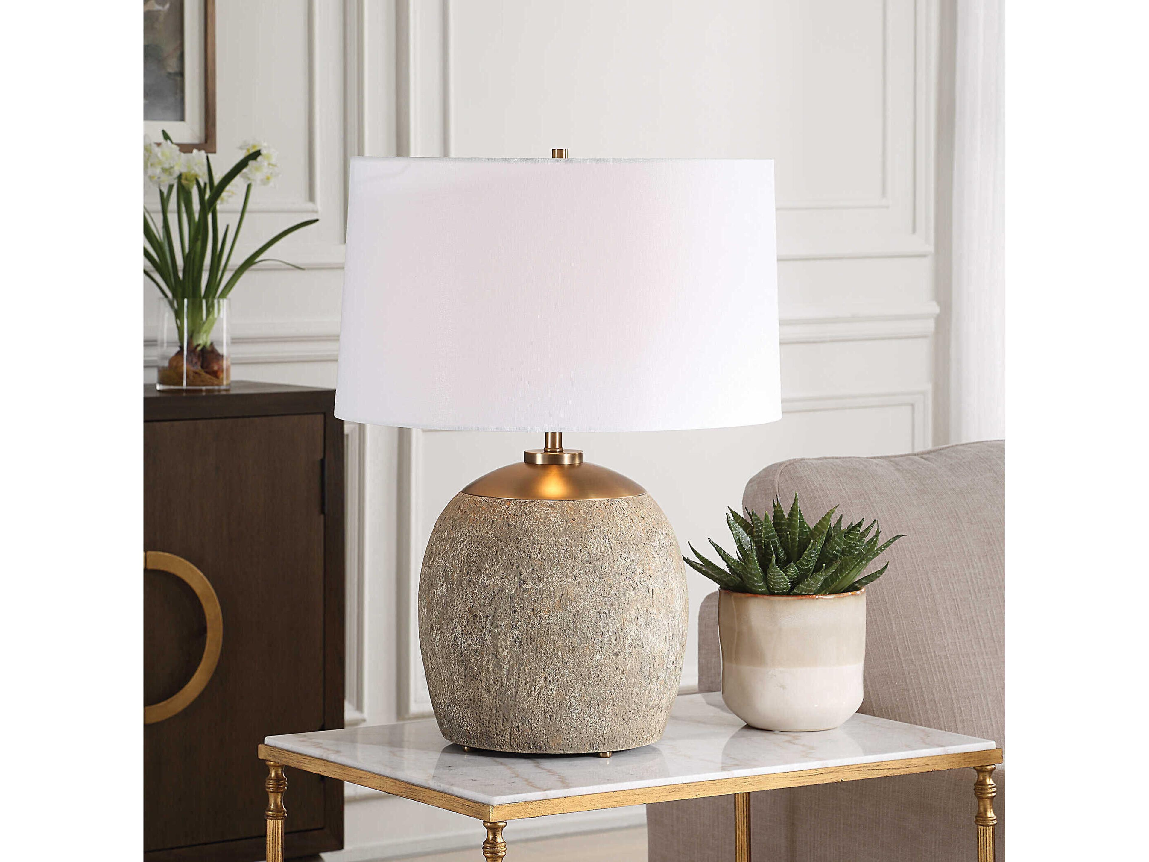 Uttermost Raylan Rubbed Brown Buffet Lamp