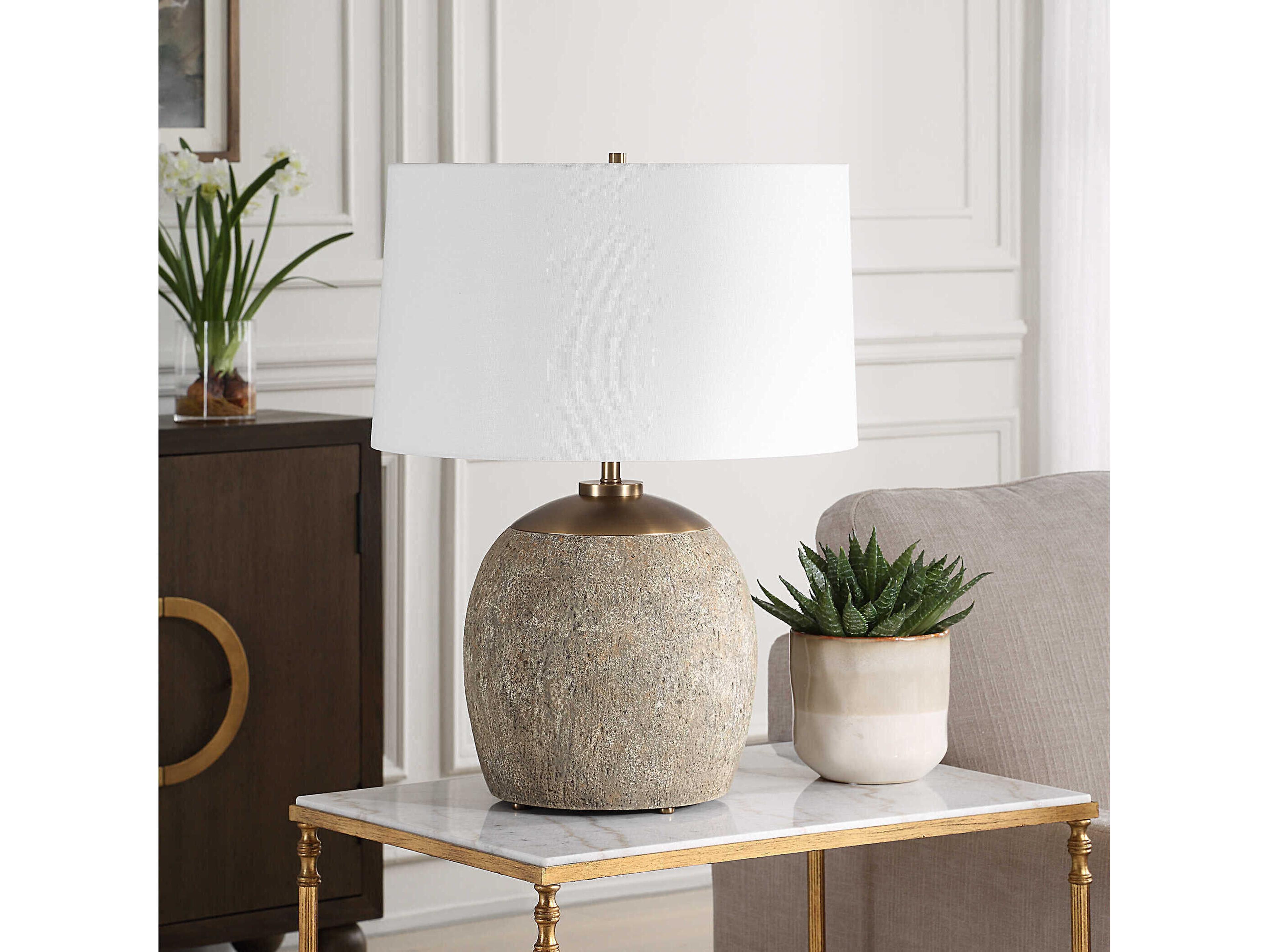 Uttermost Raylan Rubbed Brown Buffet Lamp