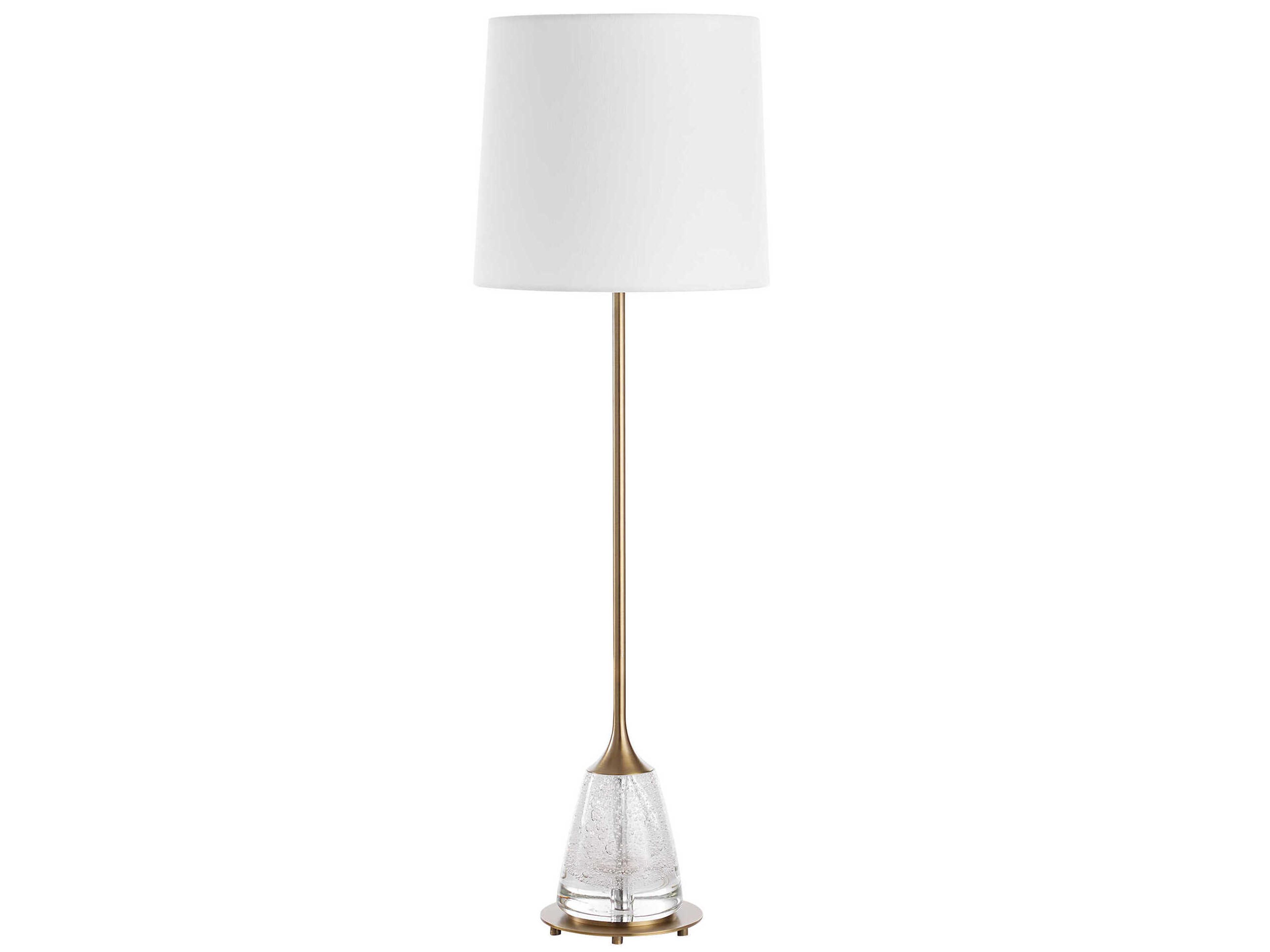 Alistair Clear Brass Buffet Lamp