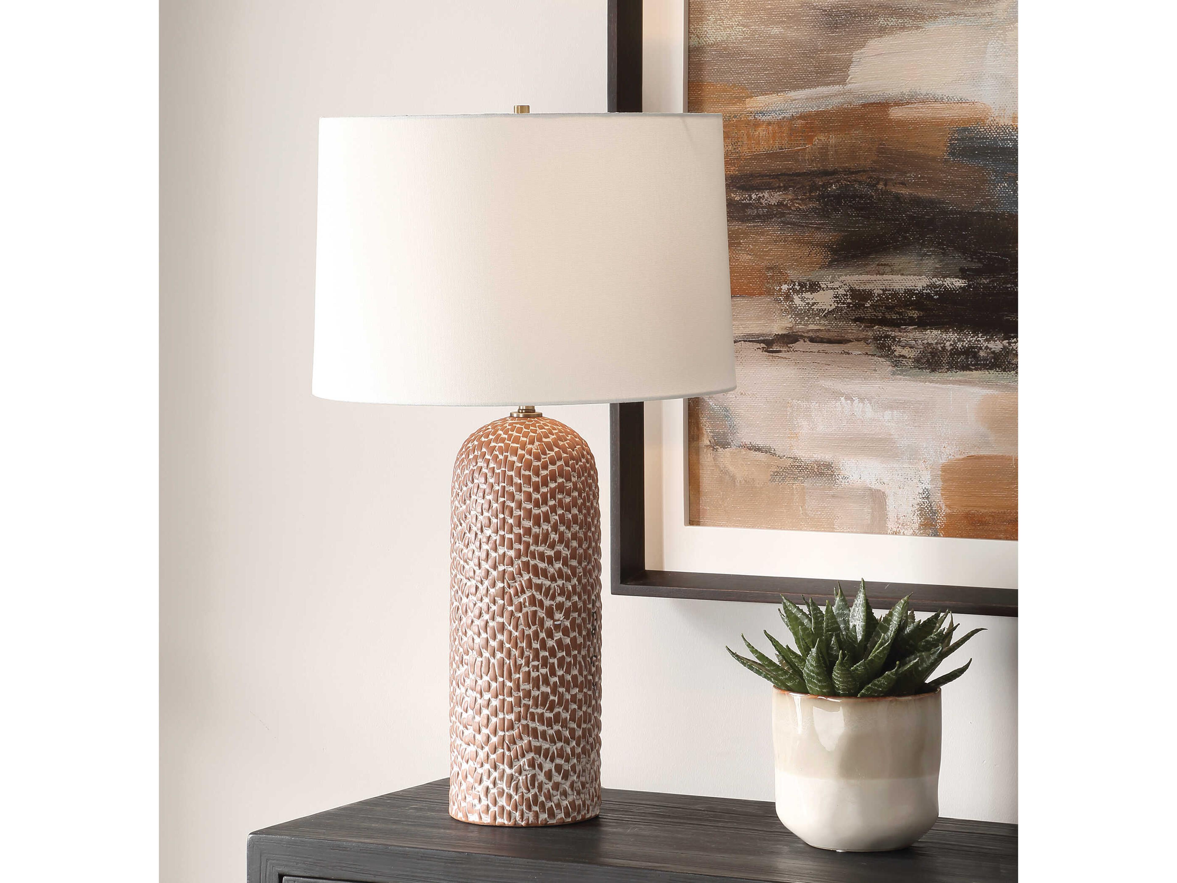 Uttermost Maclura Warm Brown Buffet Lamp
