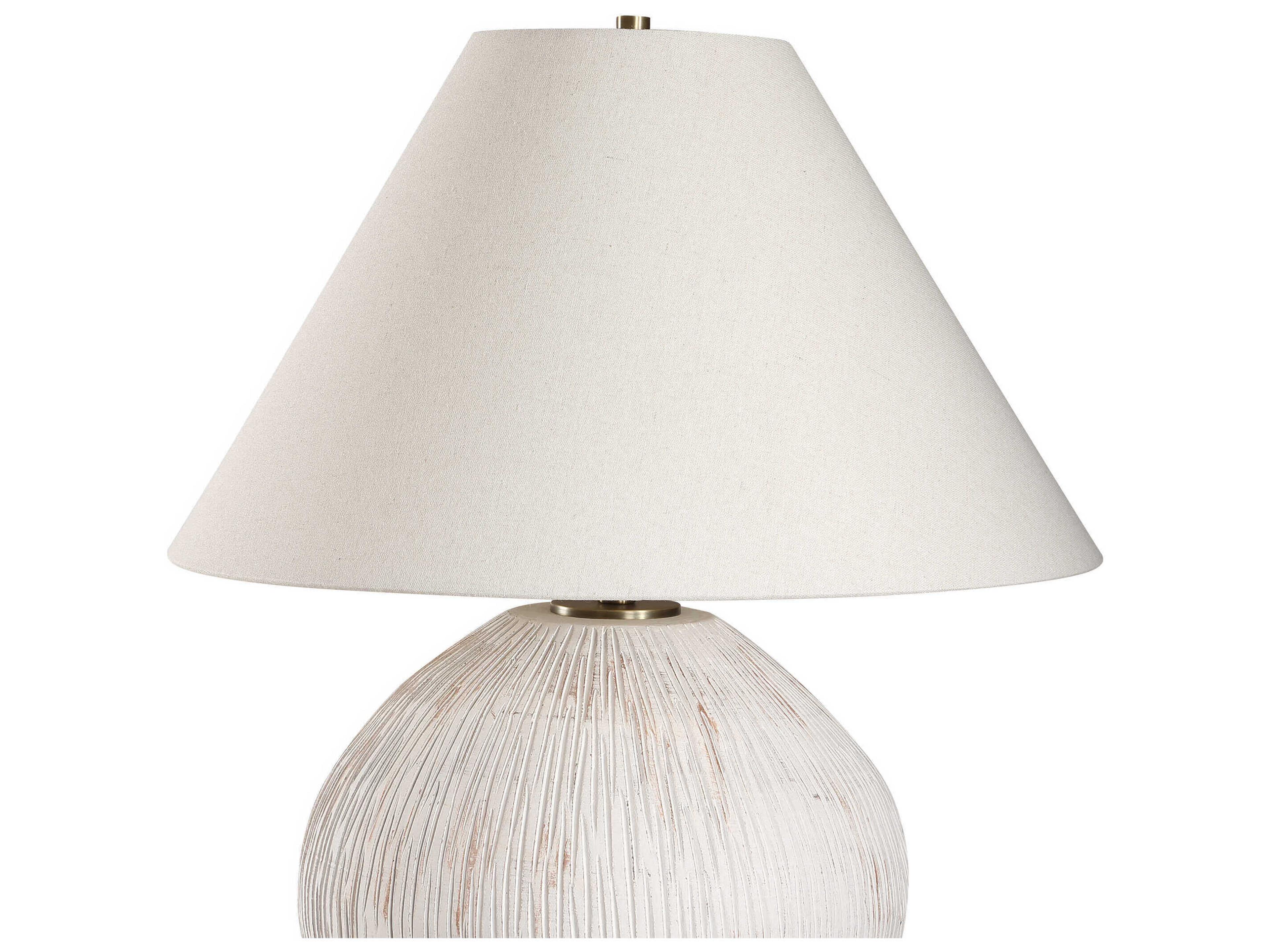 Uttermost Meryl Aged White Buffet Lamp