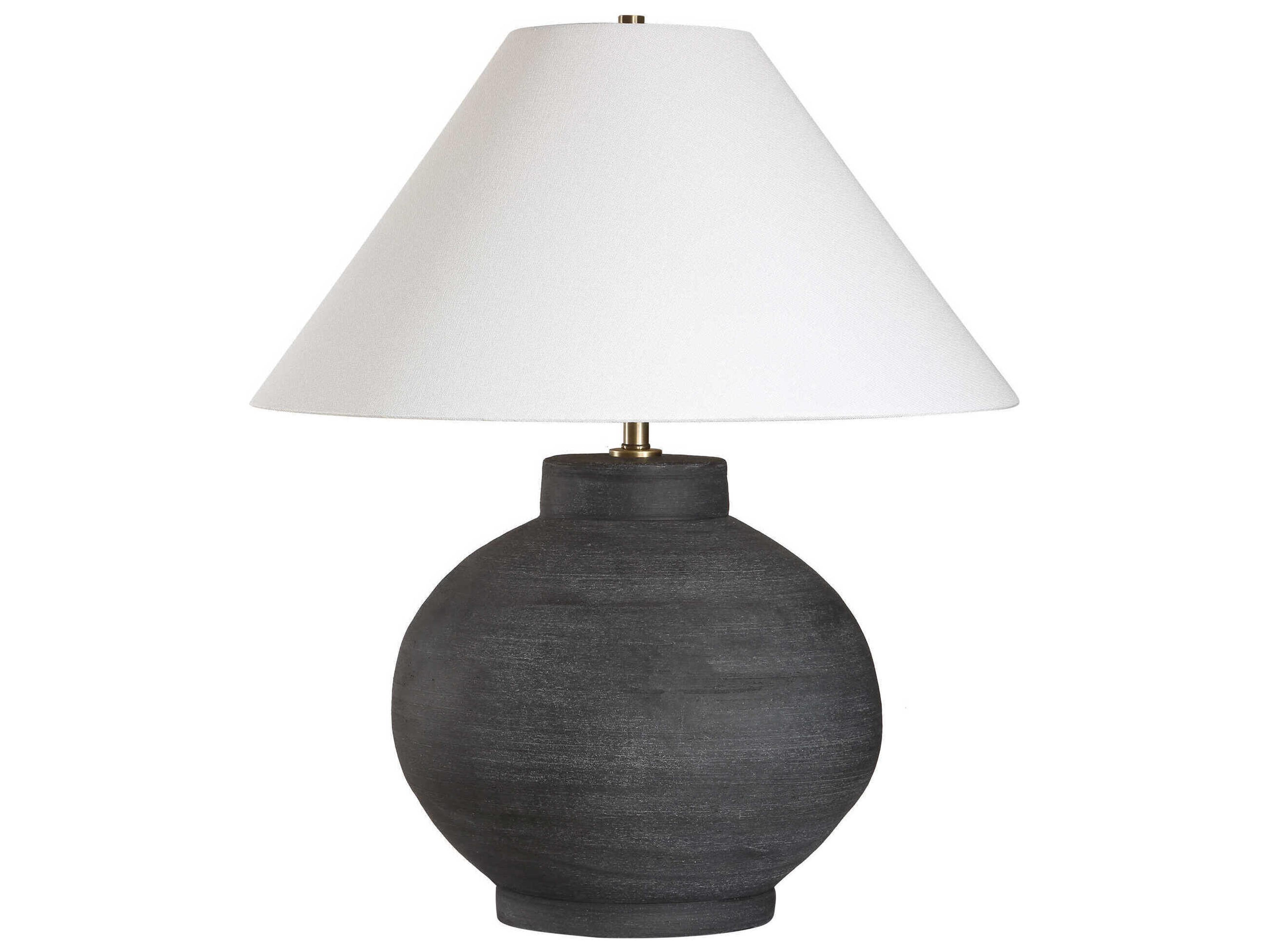 Uttermost Tramore Rustic Charcoal Black Buffet Lamp