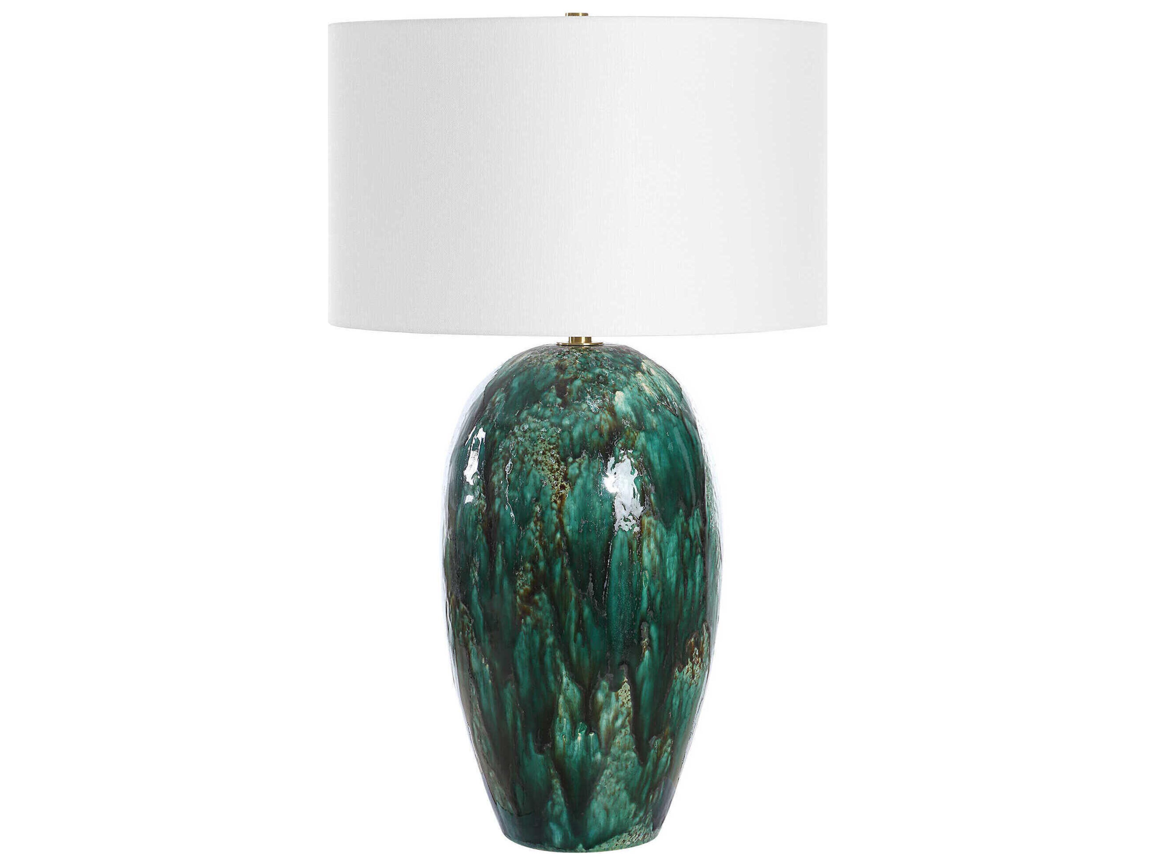 Ceralene Emerald Green Buffet Lamp