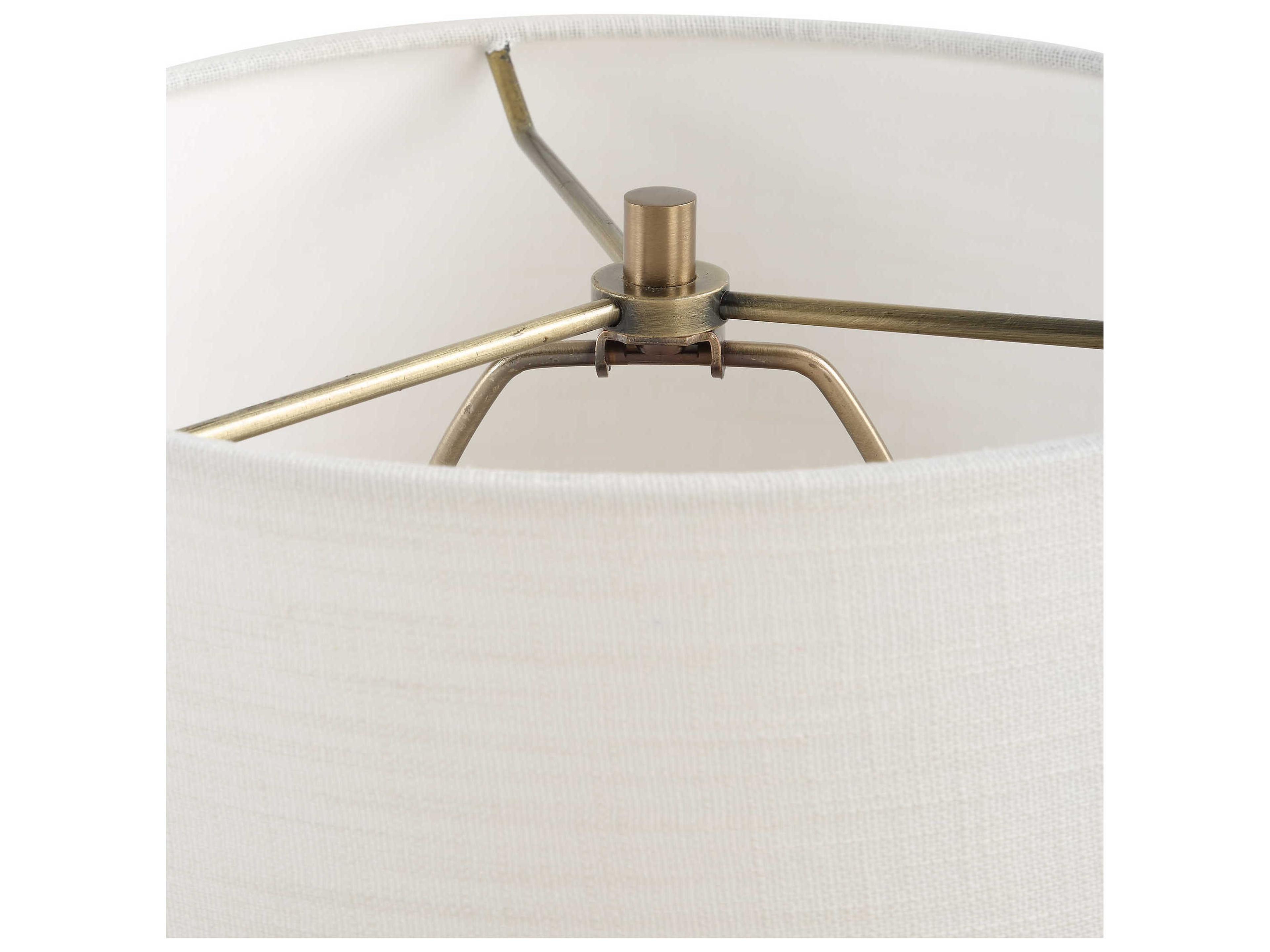 Uttermost Britwell Dark Brown White Buffet Lamp