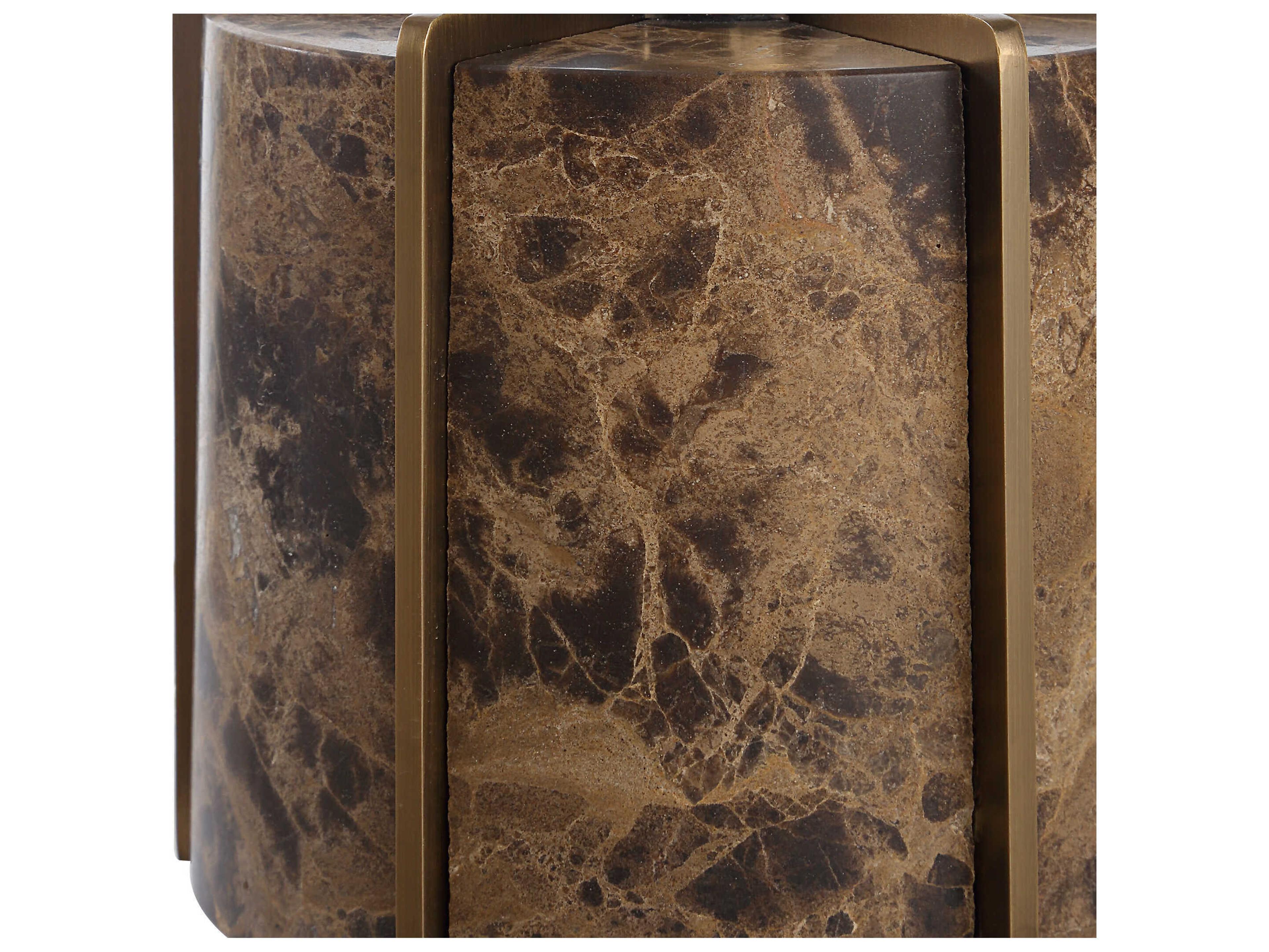 Uttermost Britwell Dark Brown White Buffet Lamp