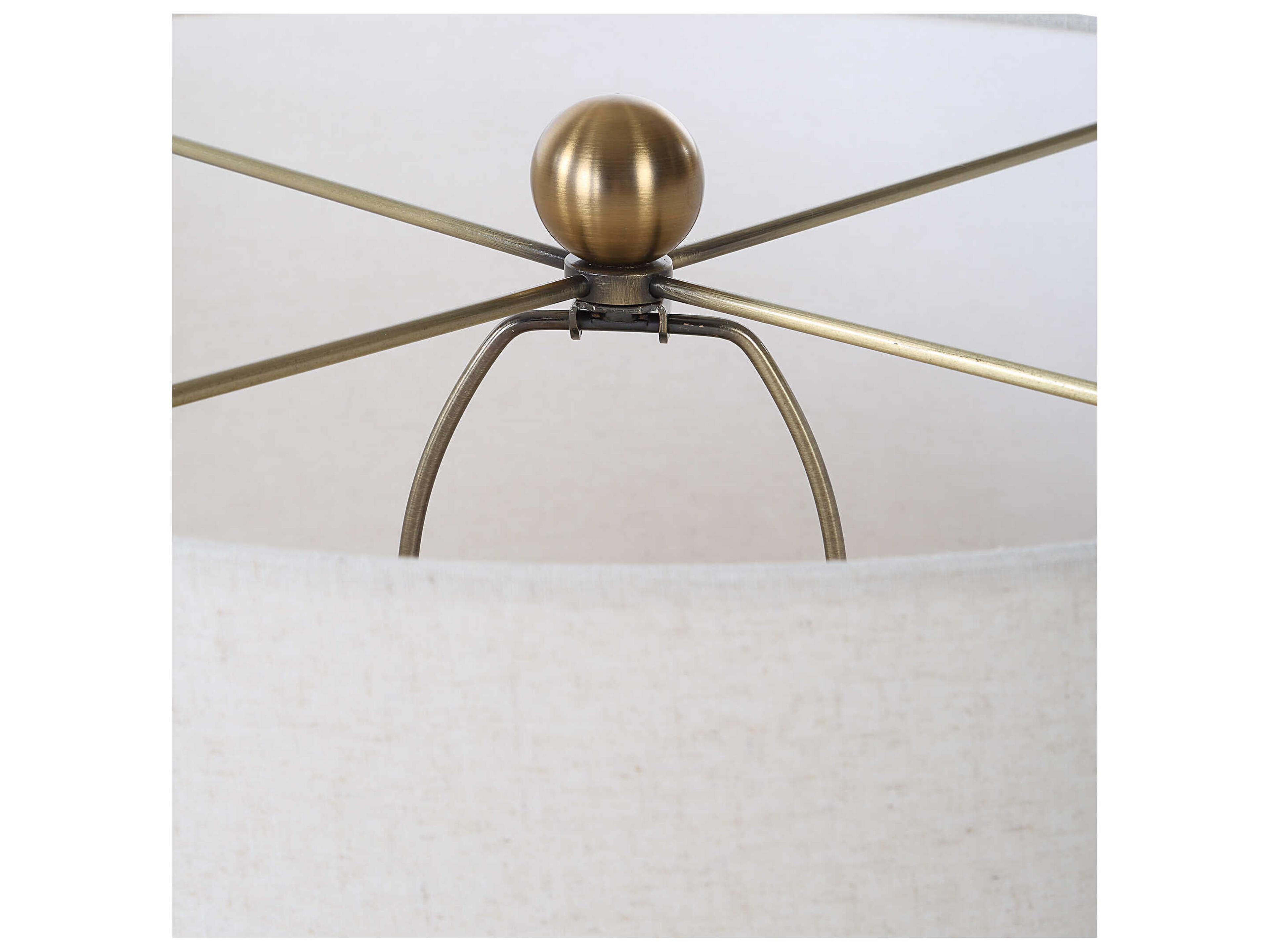 Uttermost Helston Dark Charcoal Black Buffet Lamp