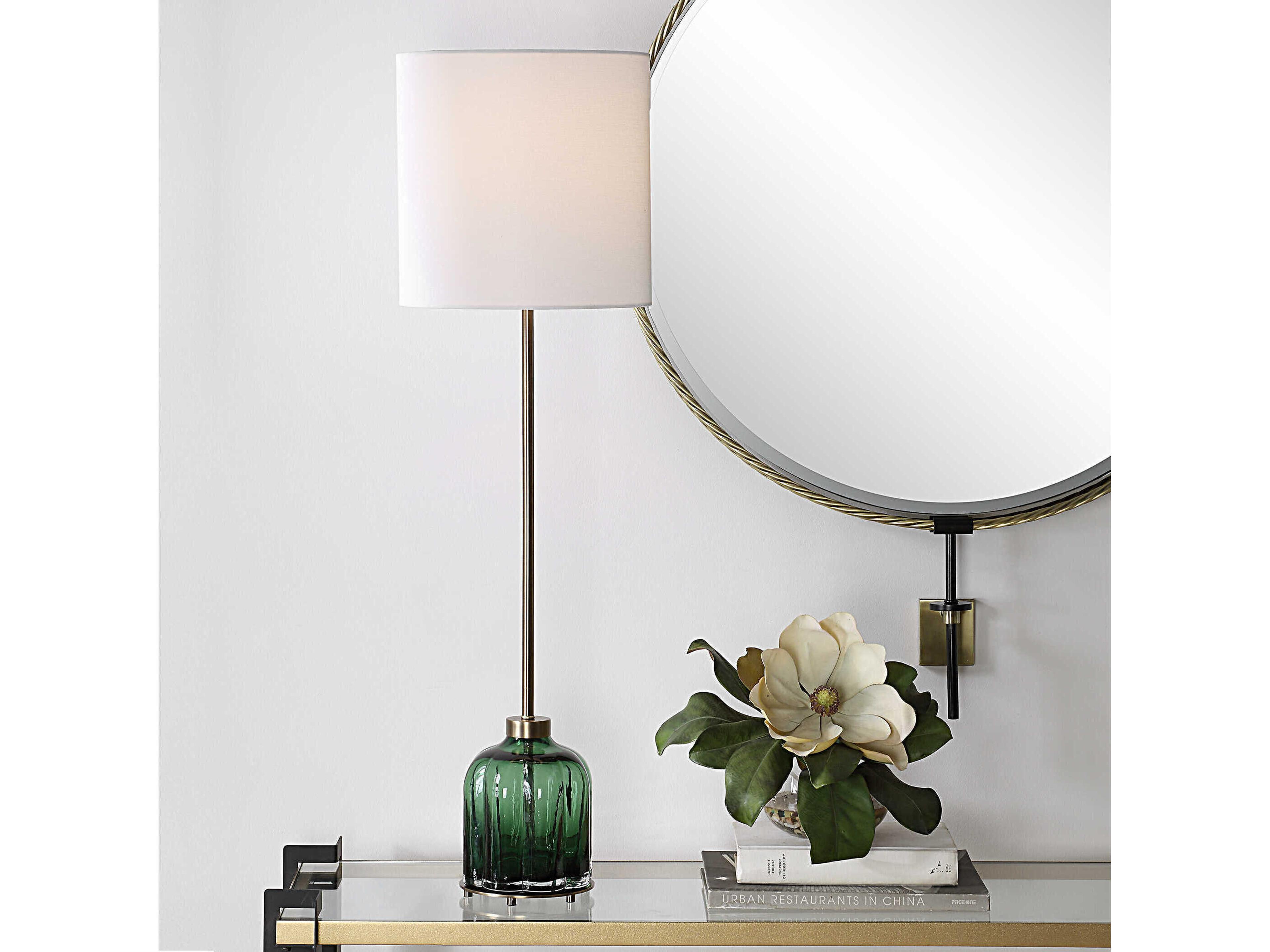 Uttermost Lois Emerald Green Buffet Lamp