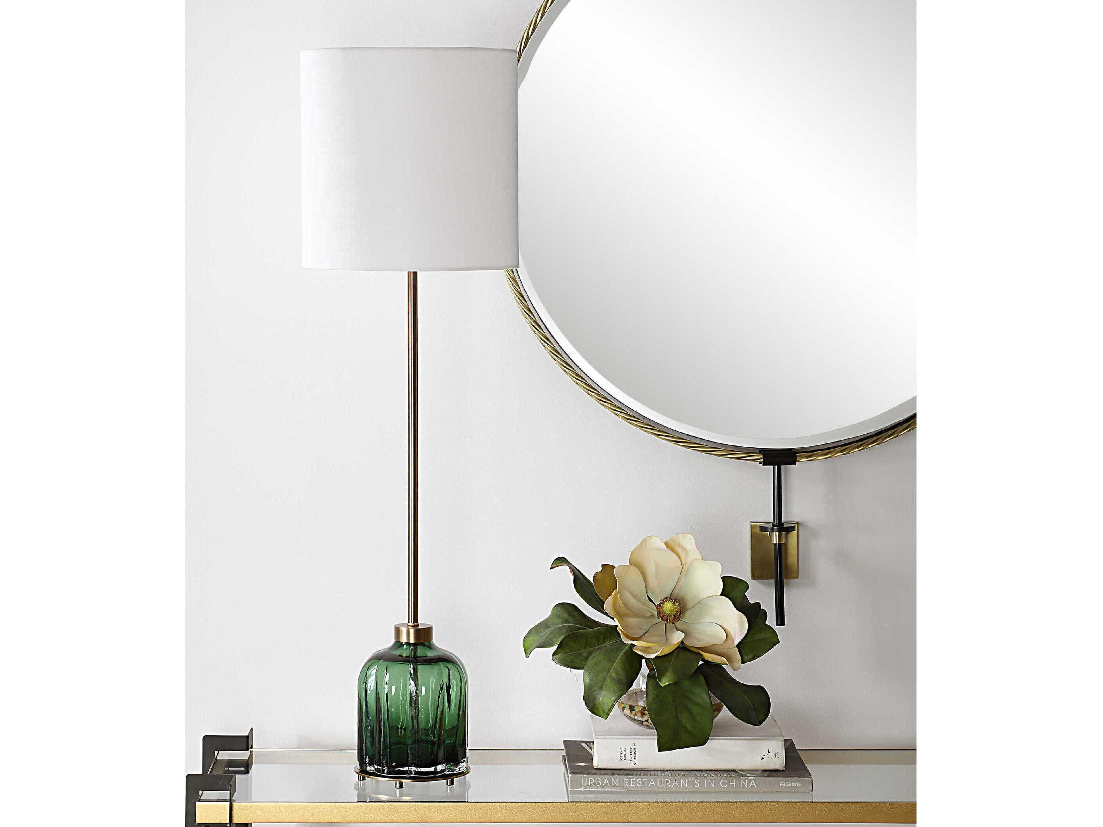 Uttermost Lois Emerald Green Buffet Lamp