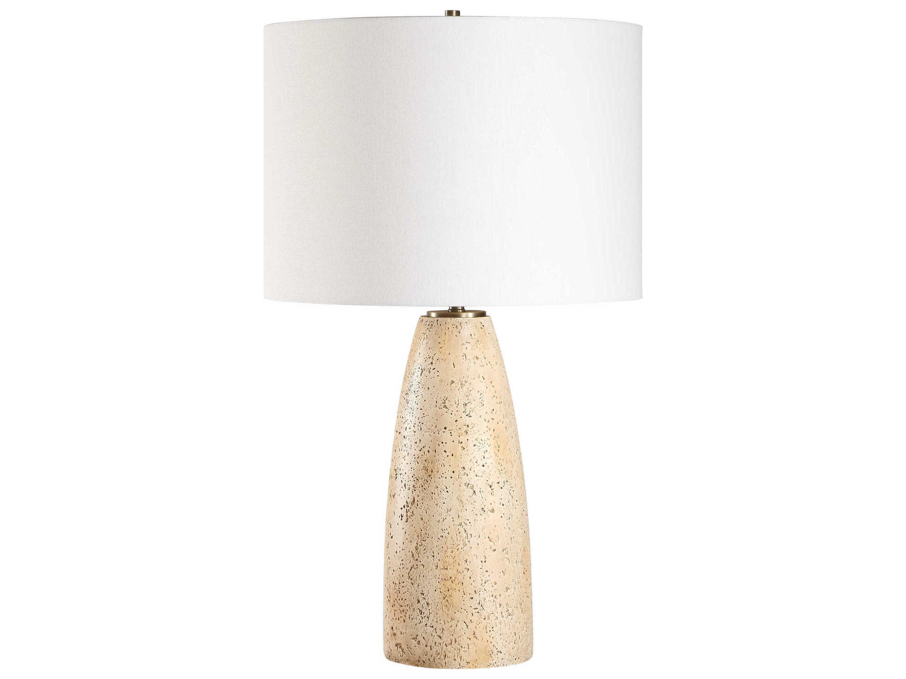 Maury Travertine Brown Buffet Lamp
