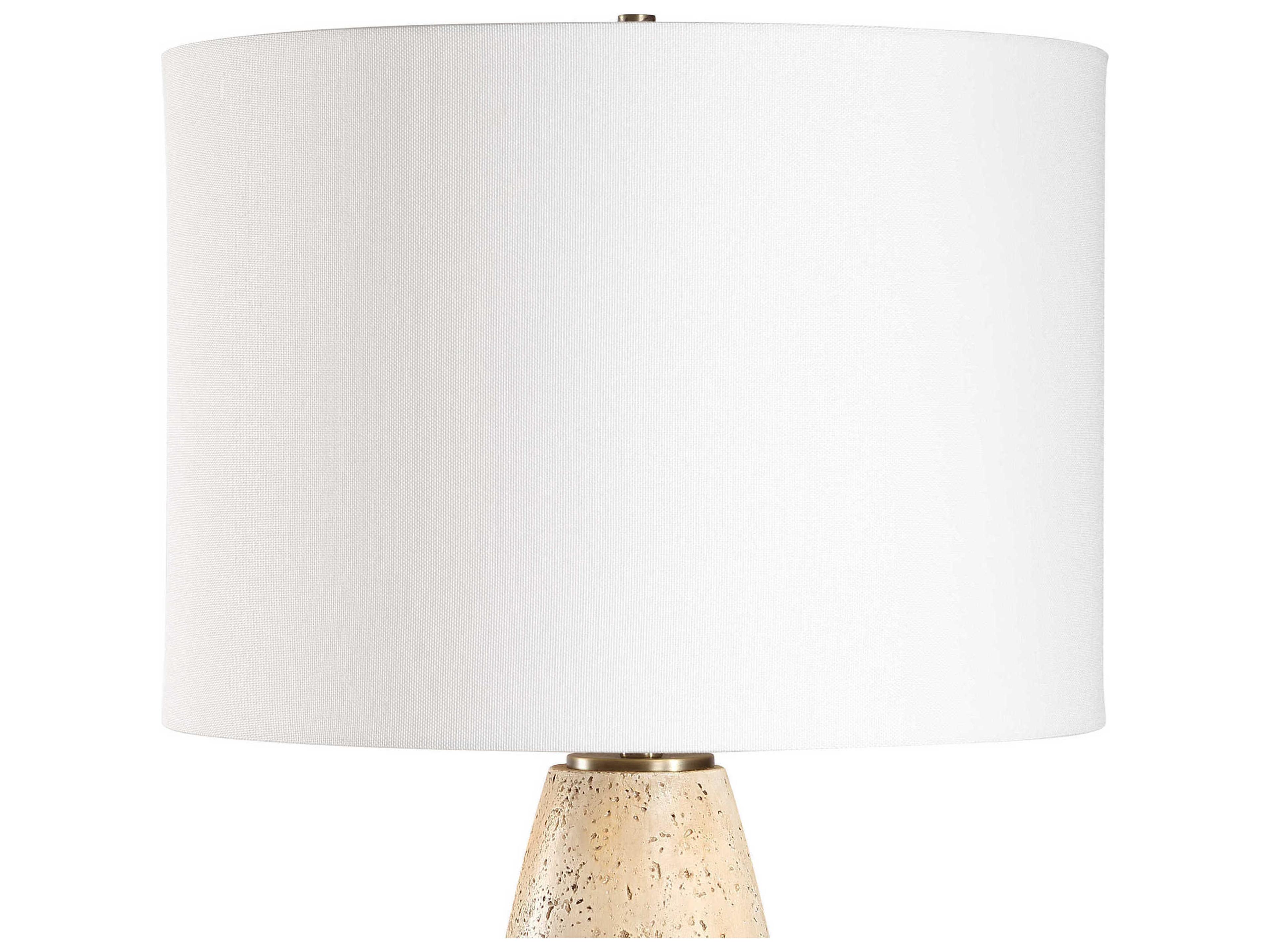 Uttermost Maury Travertine Brown Buffet Lamp