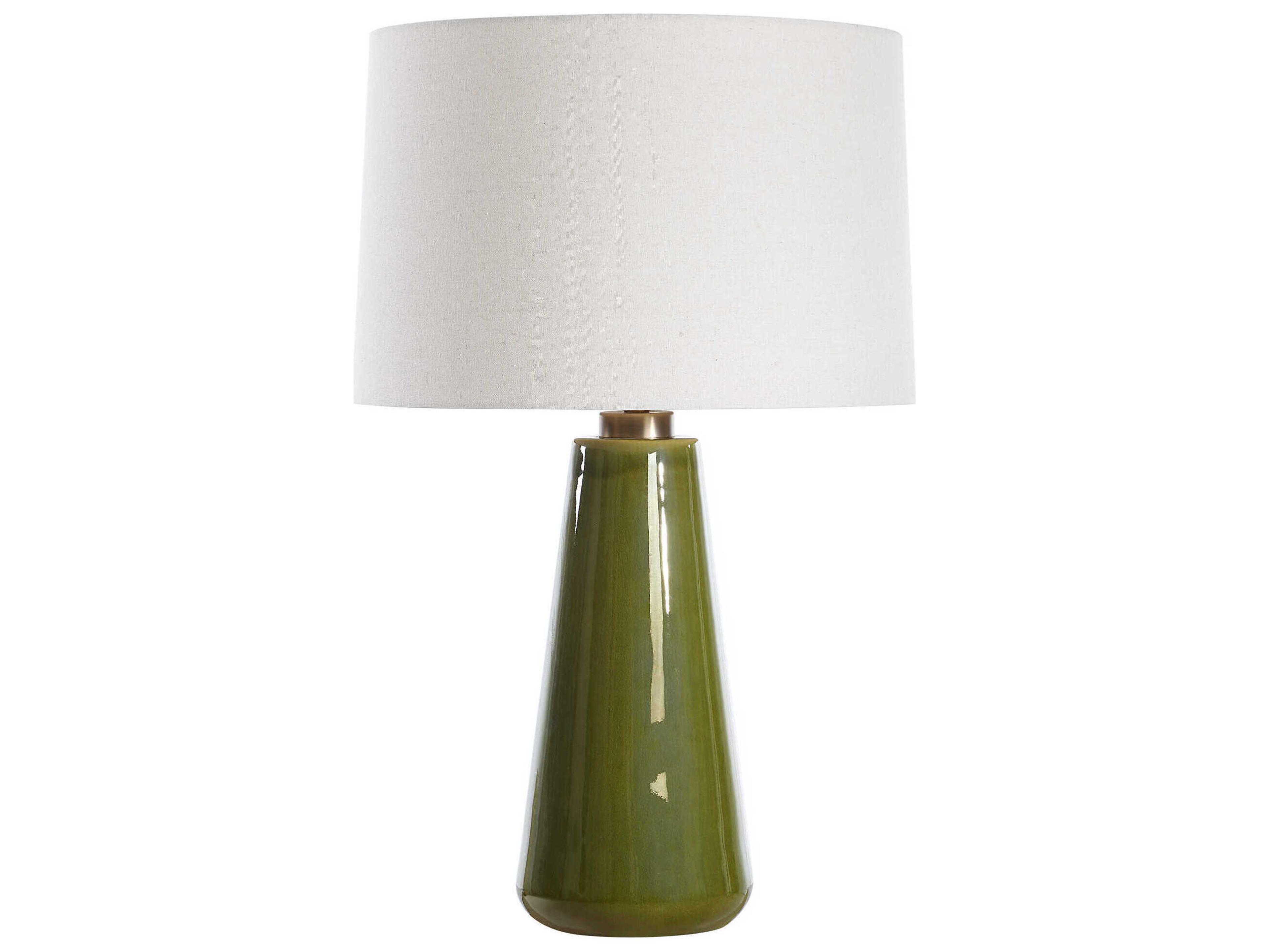 Uttermost Kelley Crackled Moss Green Buffet Lamp