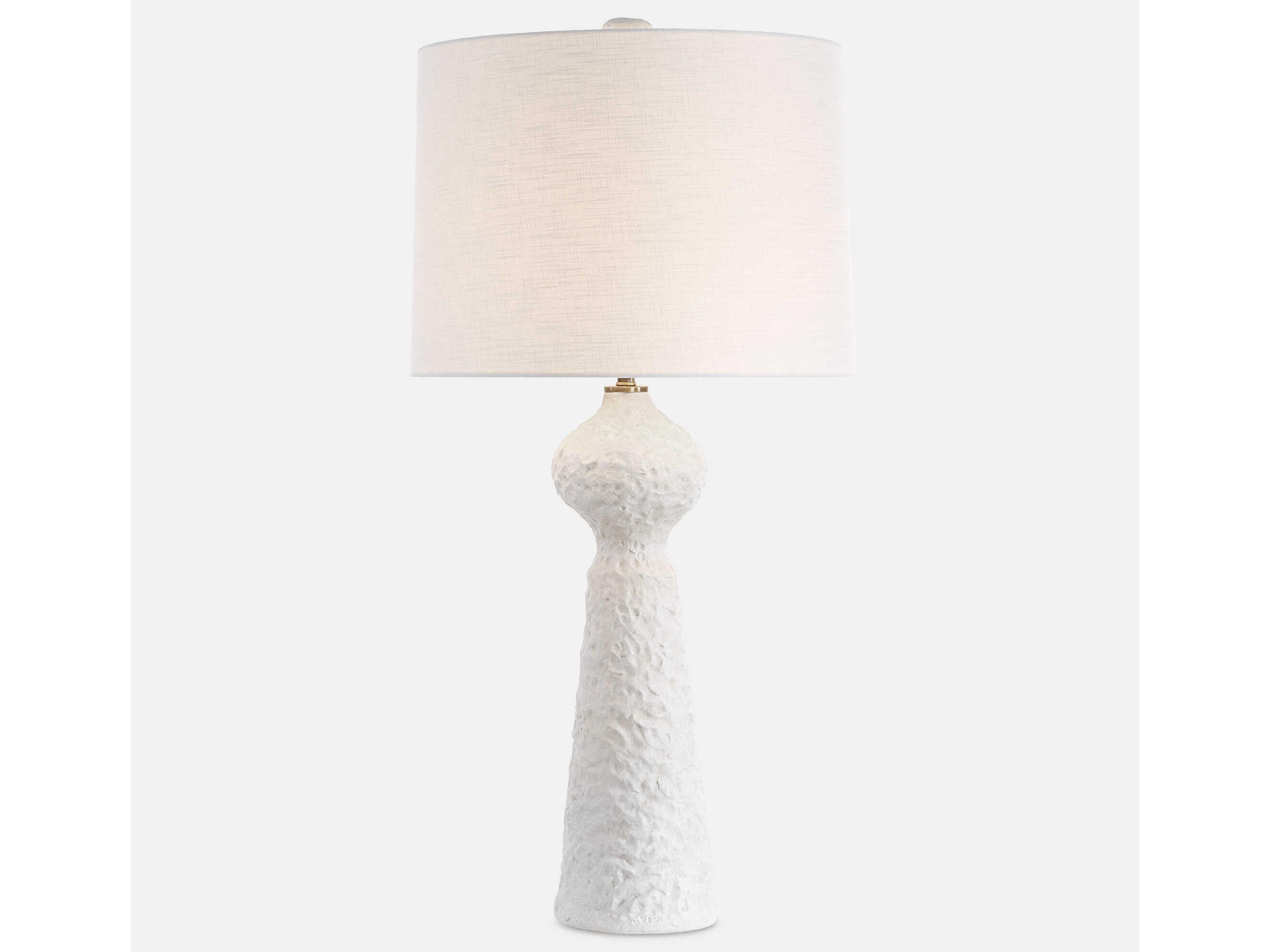 Uttermost Sonata Stone Ivory White Buffet Lamp