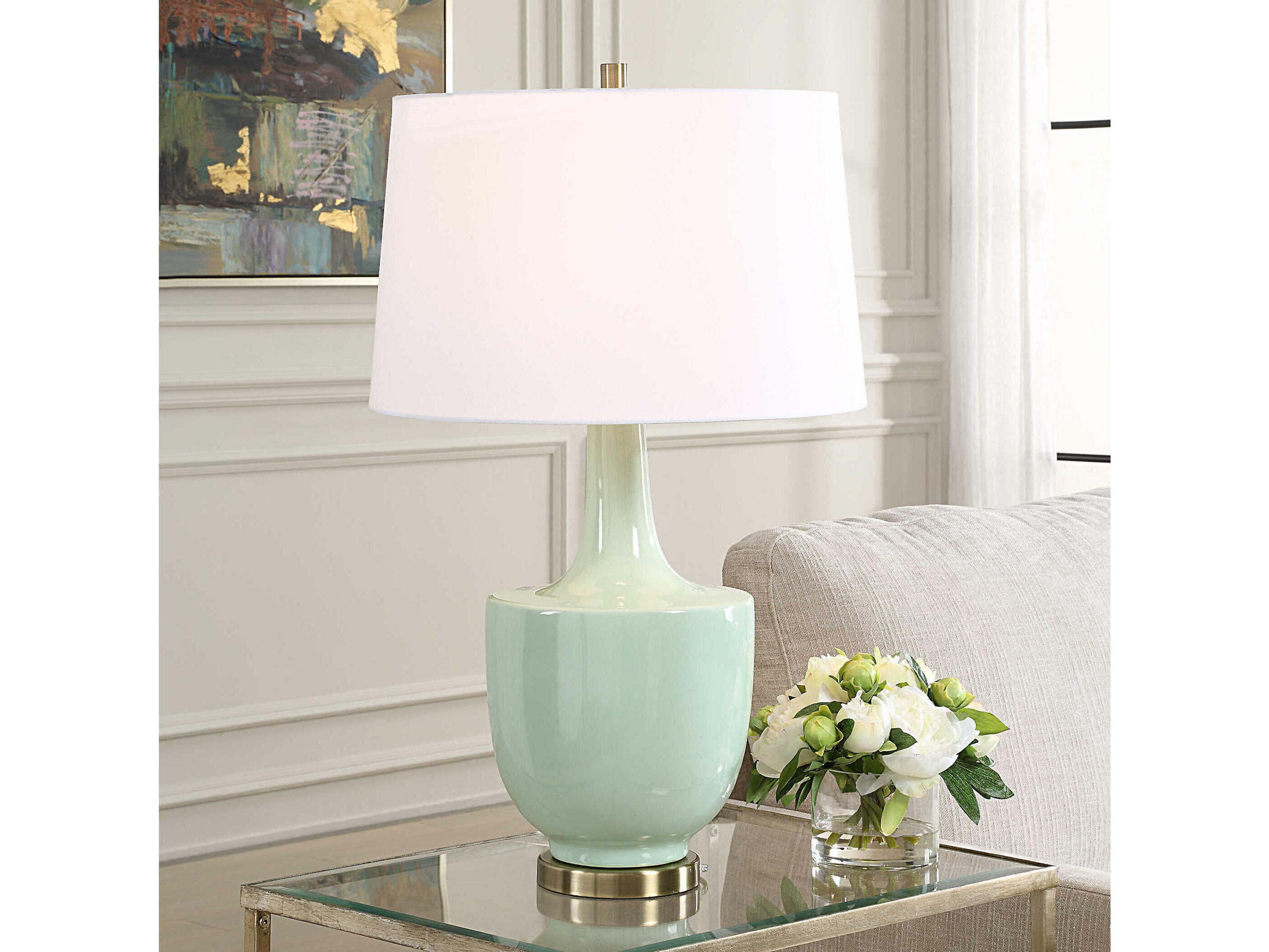 Uttermost Kyla Mint Green Buffet Lamp