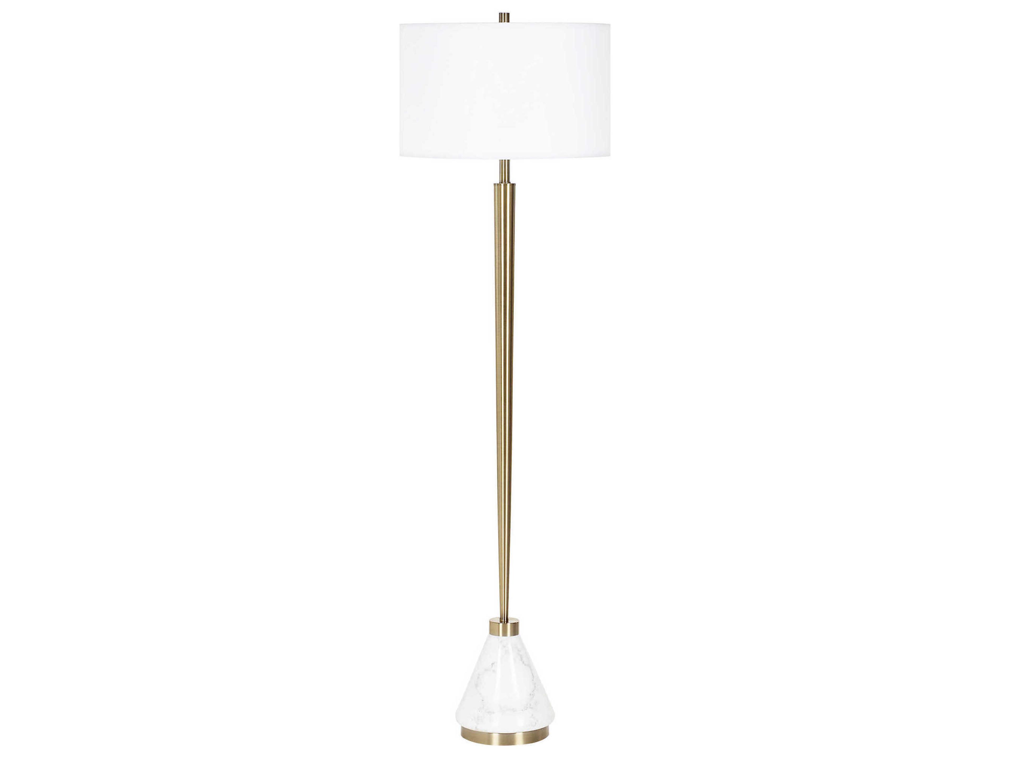 Curran Plated Brass Floor Lamp