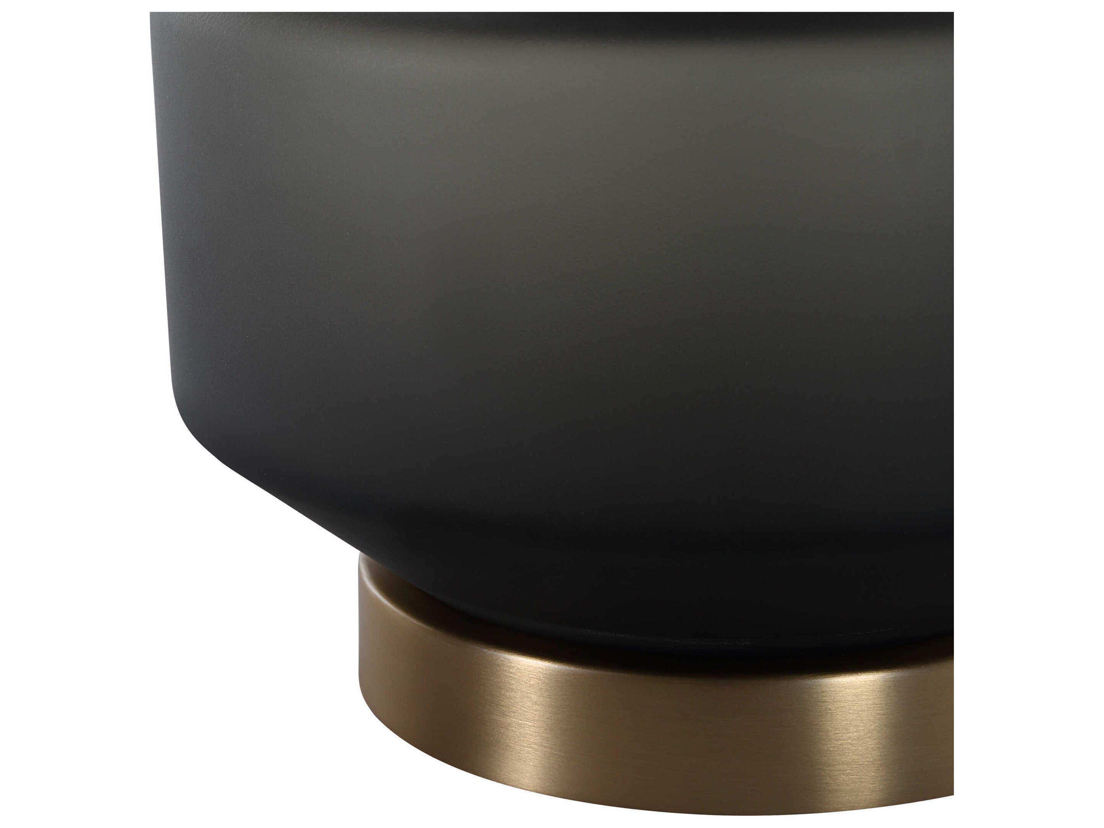 Uttermost Trentino Frosted Black Buffet Lamp