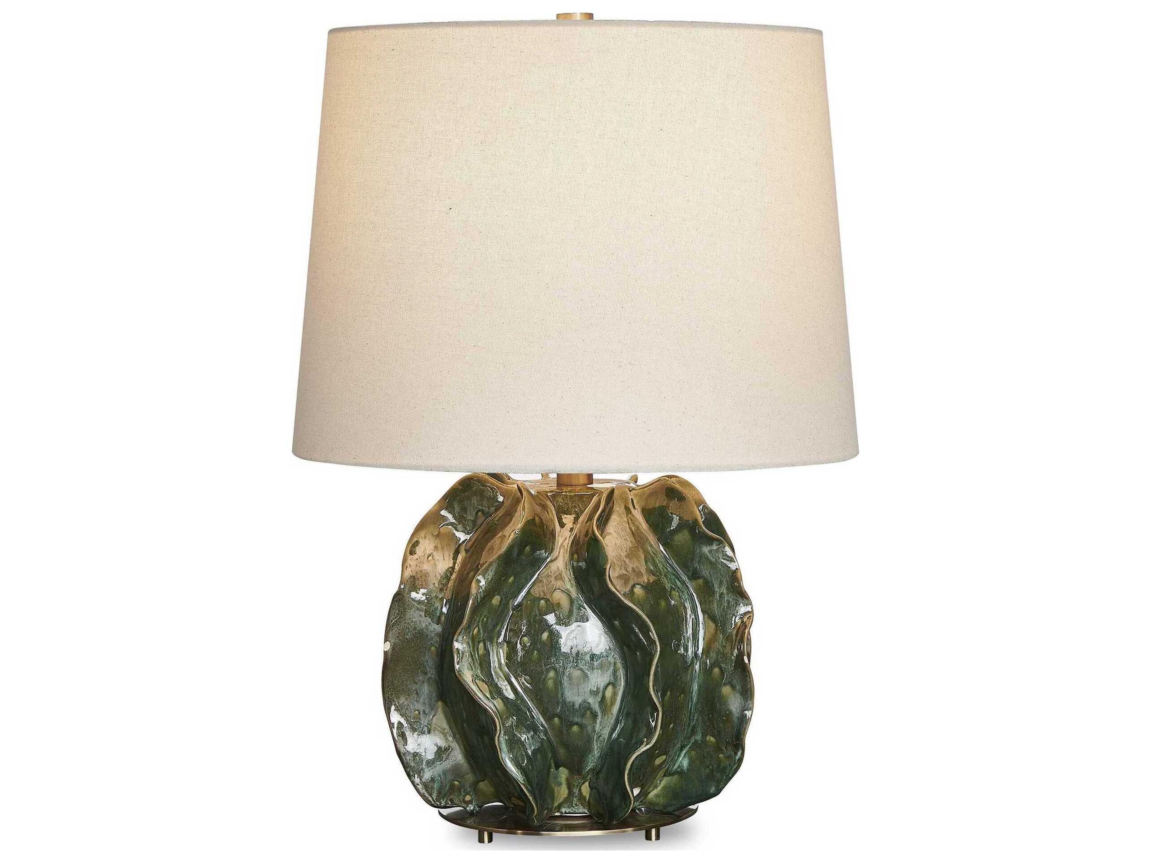 Guinevere Distressed Green Table Lamp