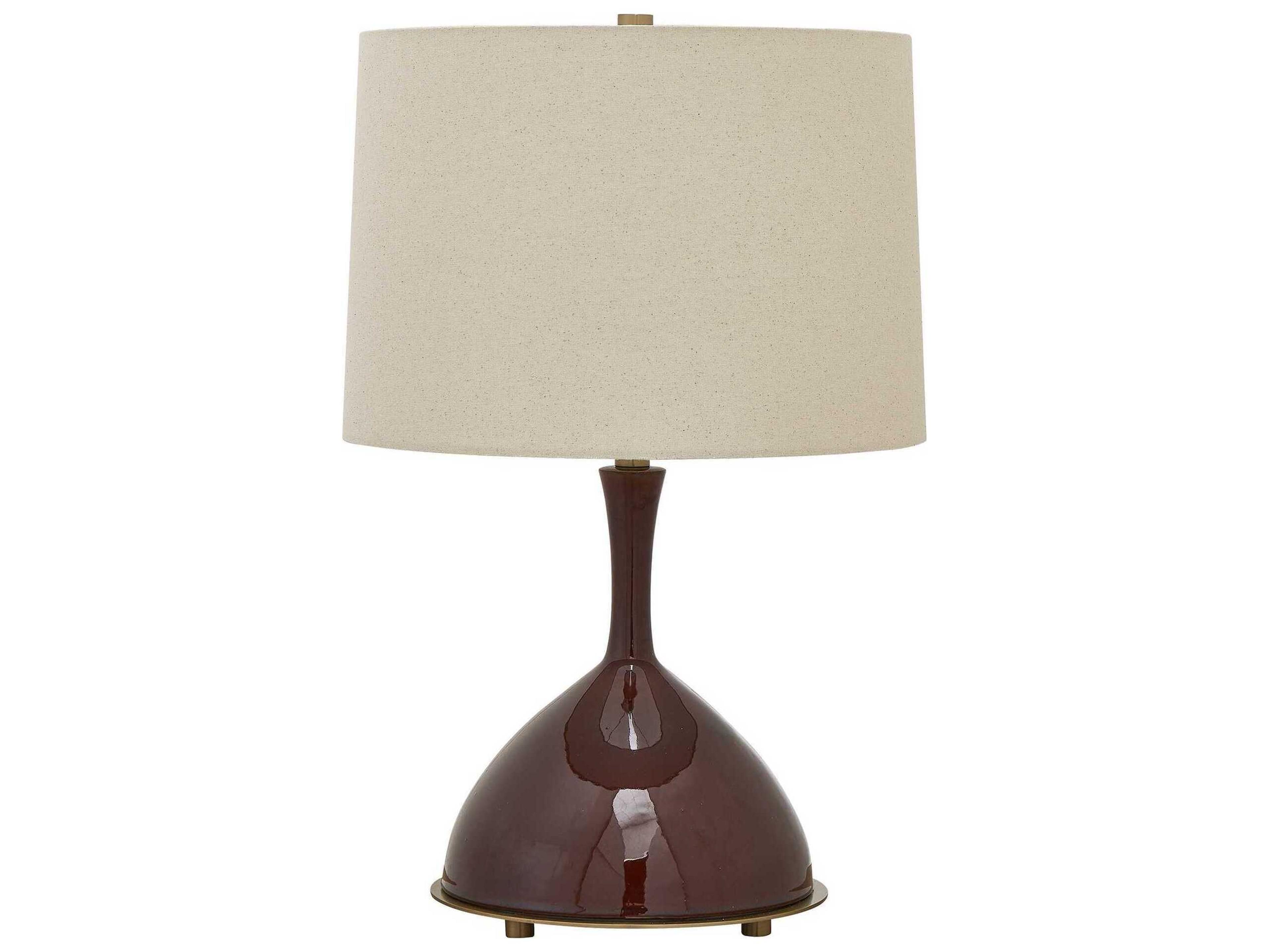 Uttermost Colette Burgundy Red Table Lamp