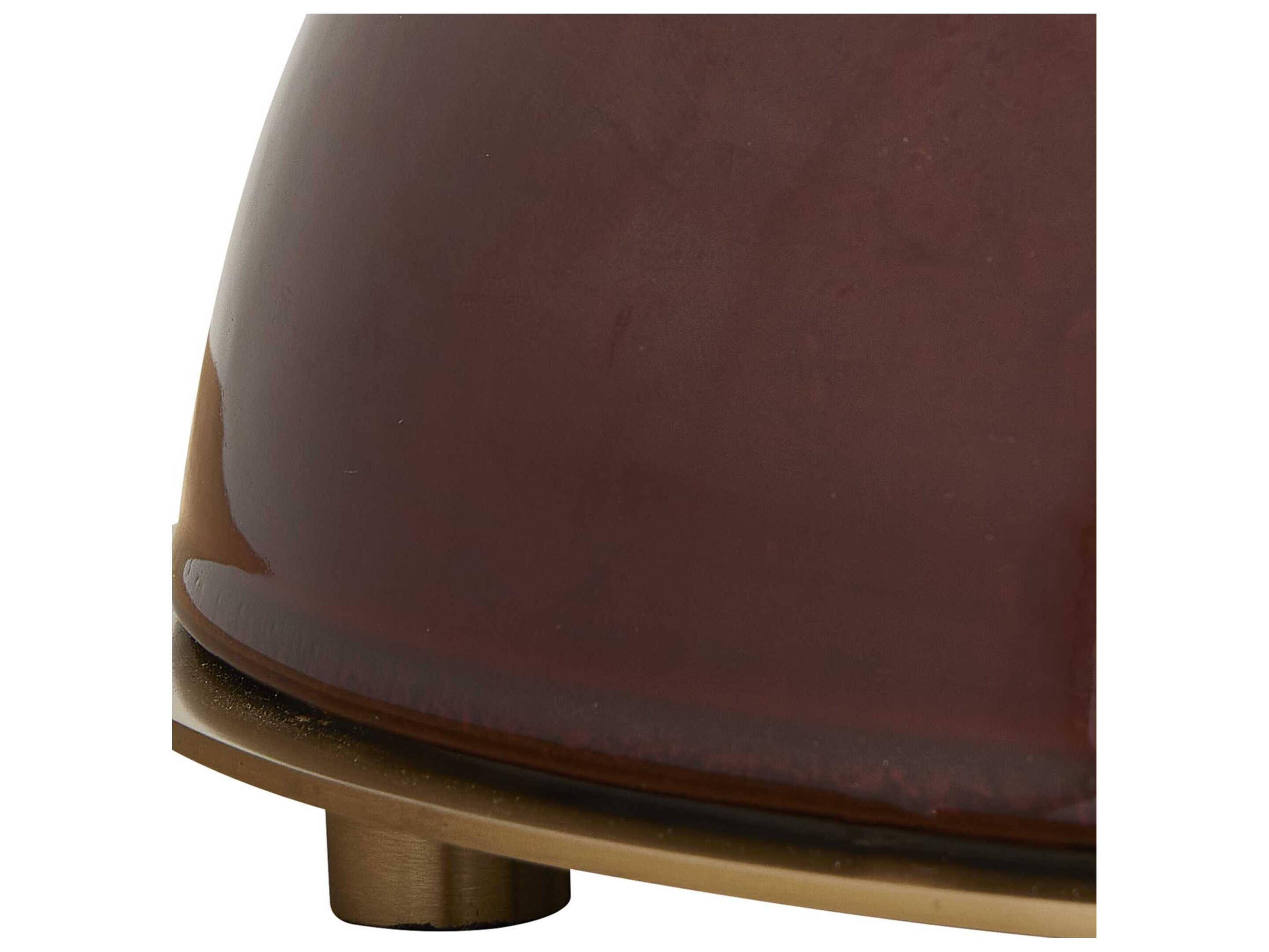 Uttermost Colette Burgundy Red Table Lamp