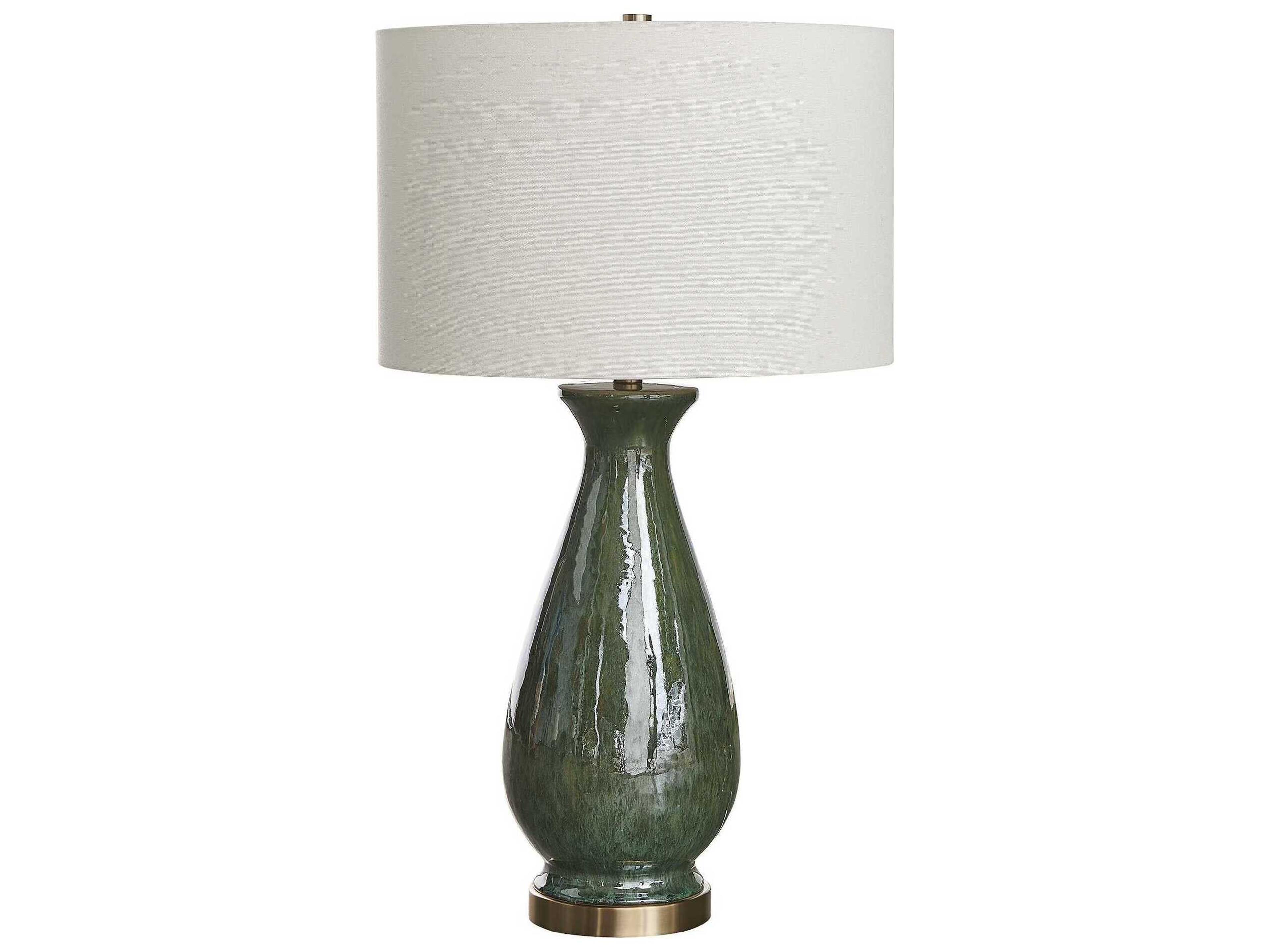 Uttermost Colestin Green Buffet Lamp