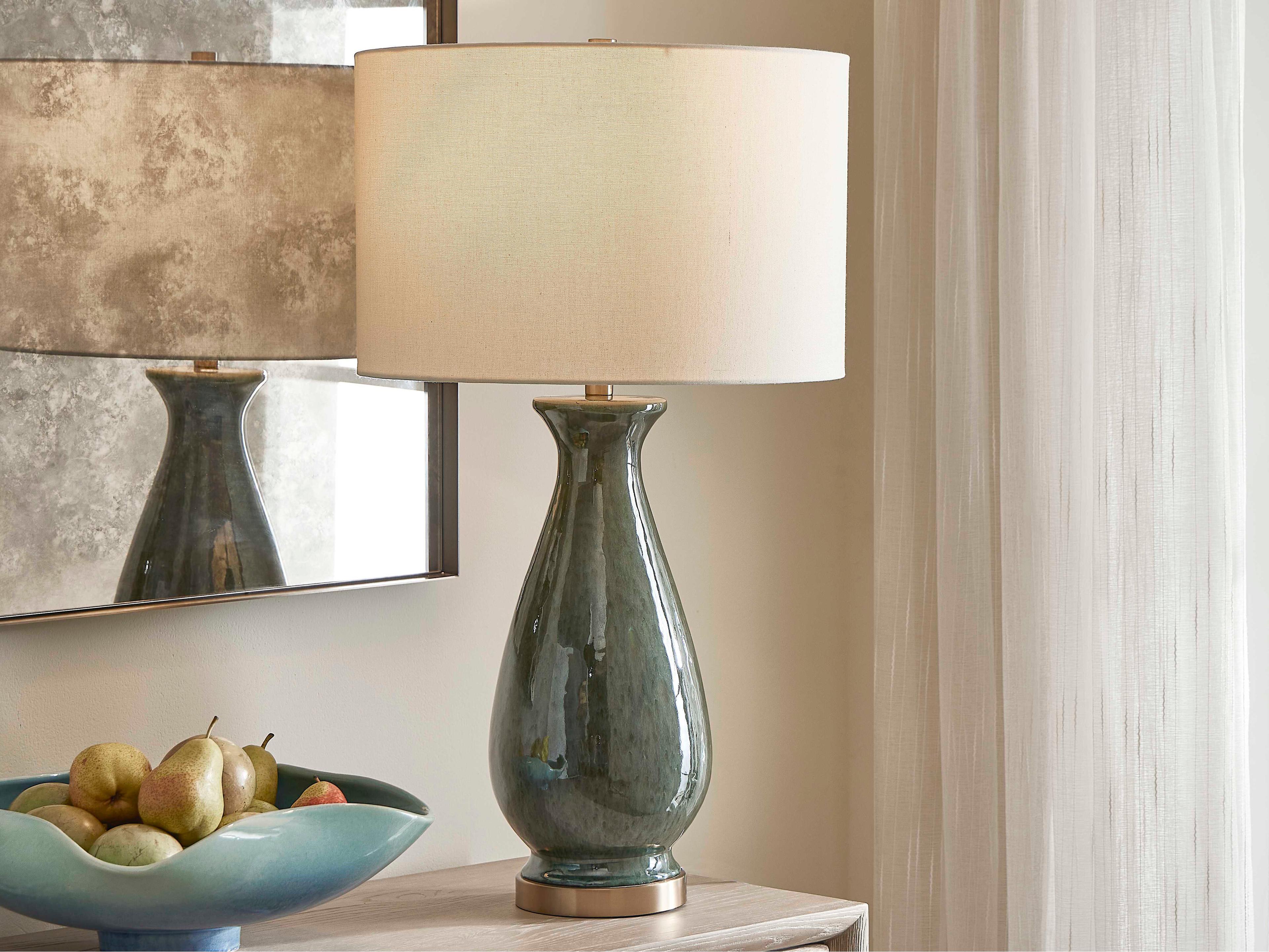 Uttermost Colestin Green Buffet Lamp