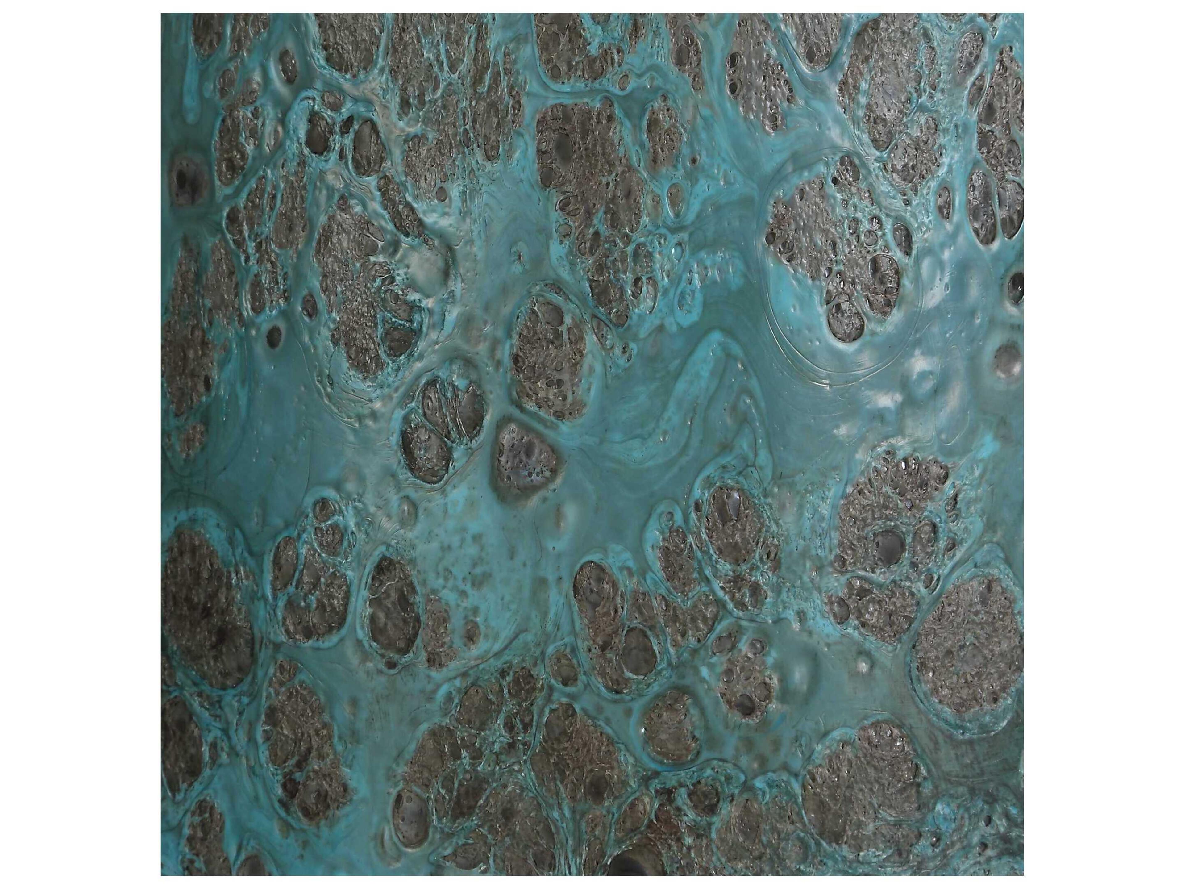 Uttermost Dauphine Teal Drum Hardback Rolled Edge Blue Buffet Lamp