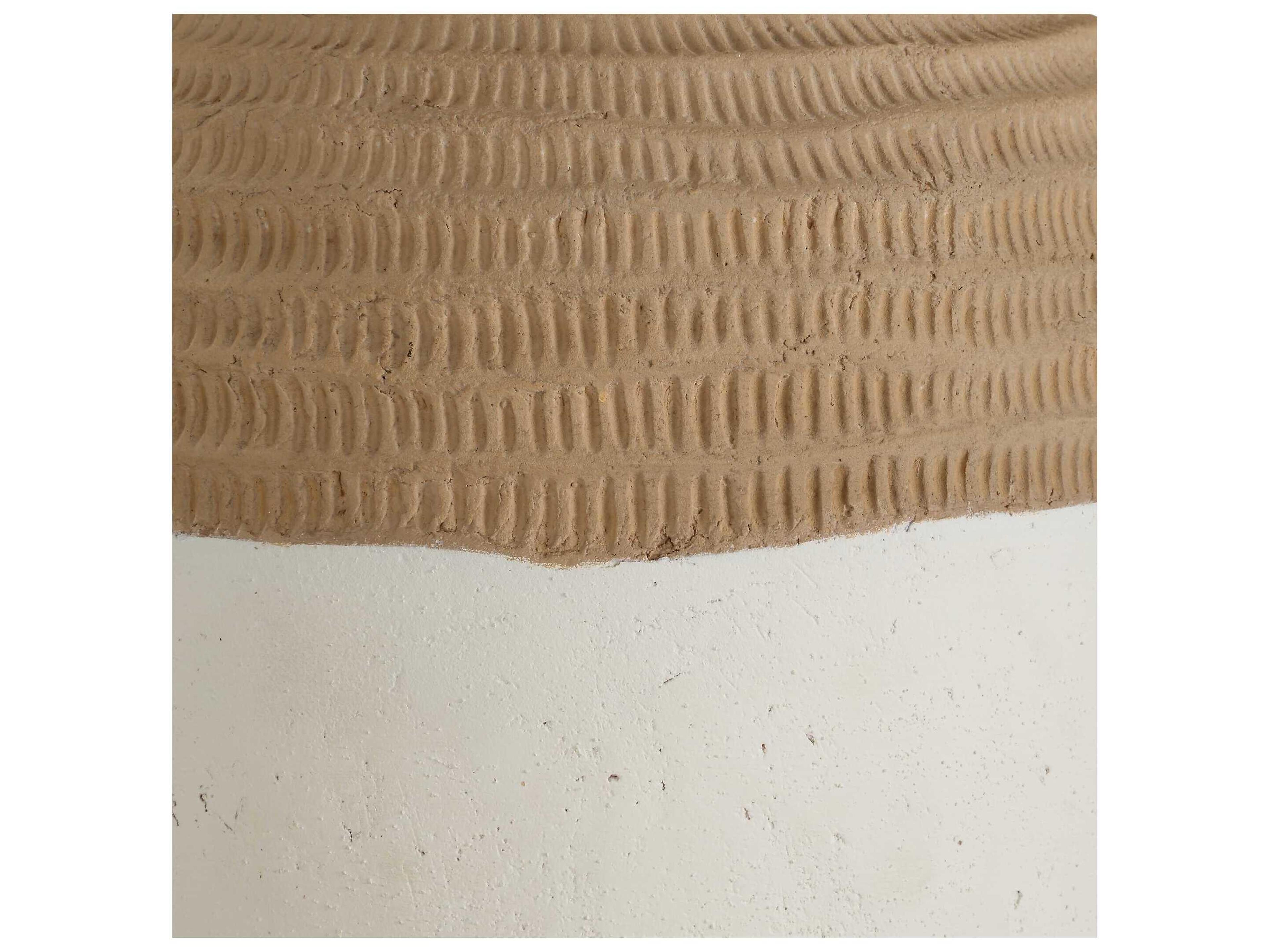 Uttermost Bellaby Brown White Round Hardback Rolled Edge Buffet Lamp