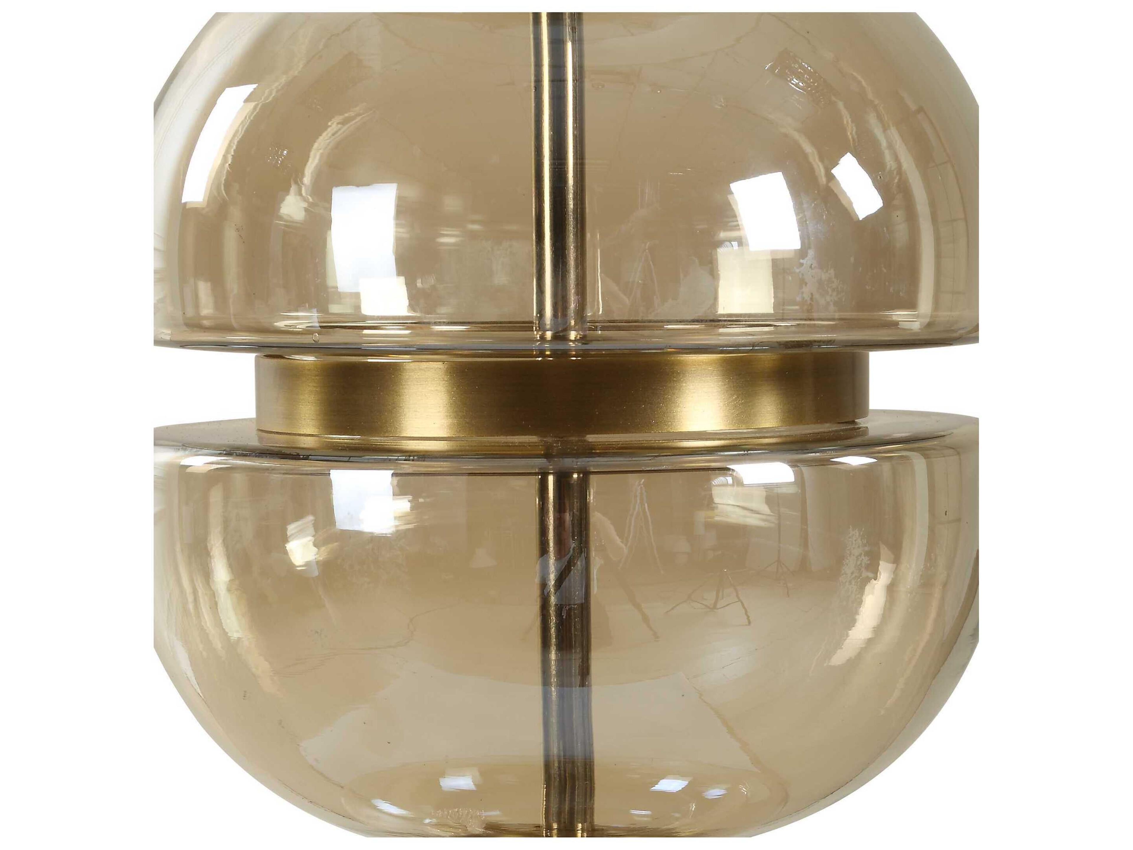 Uttermost Assemble Brass Round Drum Hardback Buffet Lamp