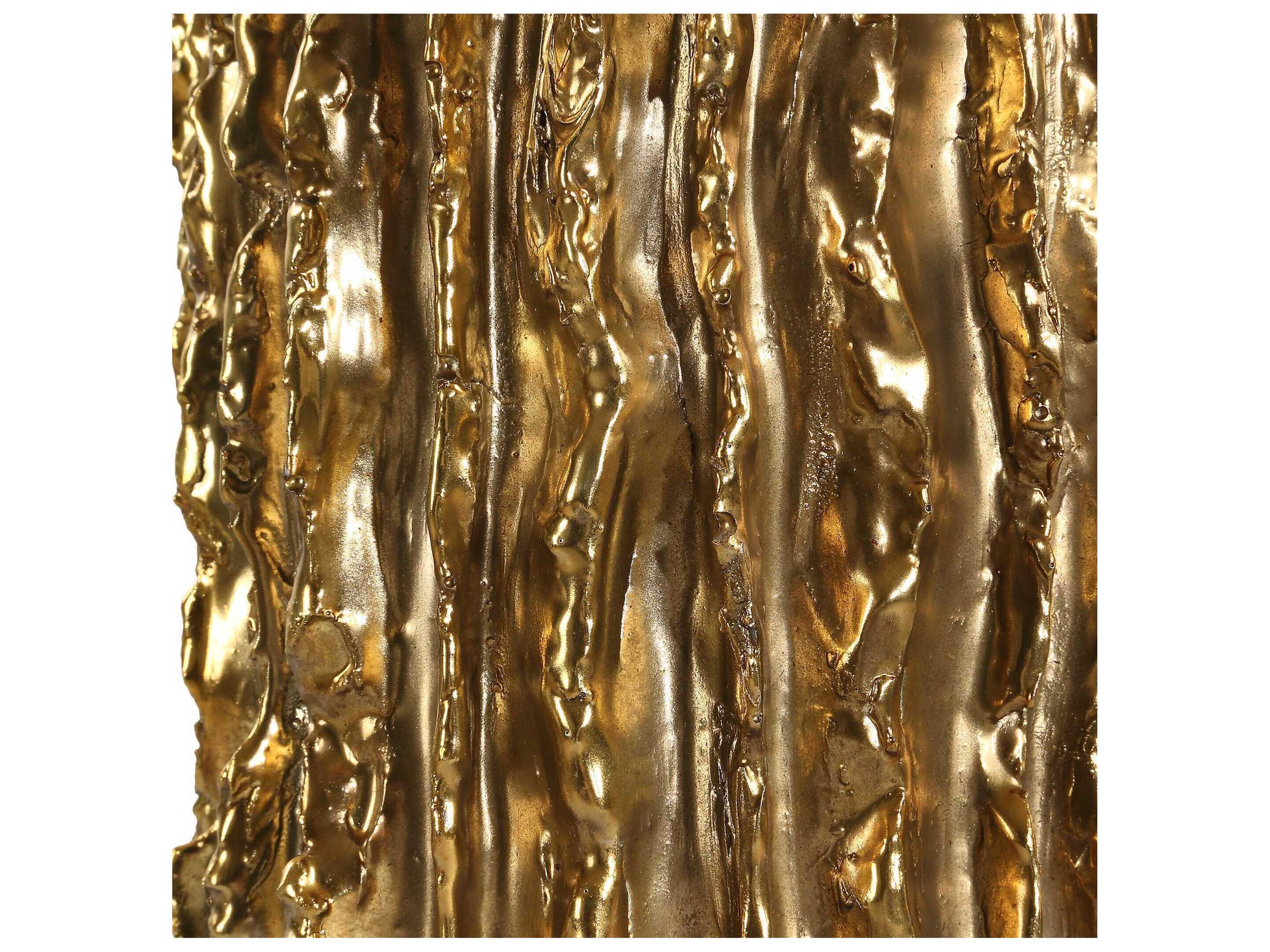 Uttermost Echo Metallic Gold Round Drum Hardback Buffet Lamp