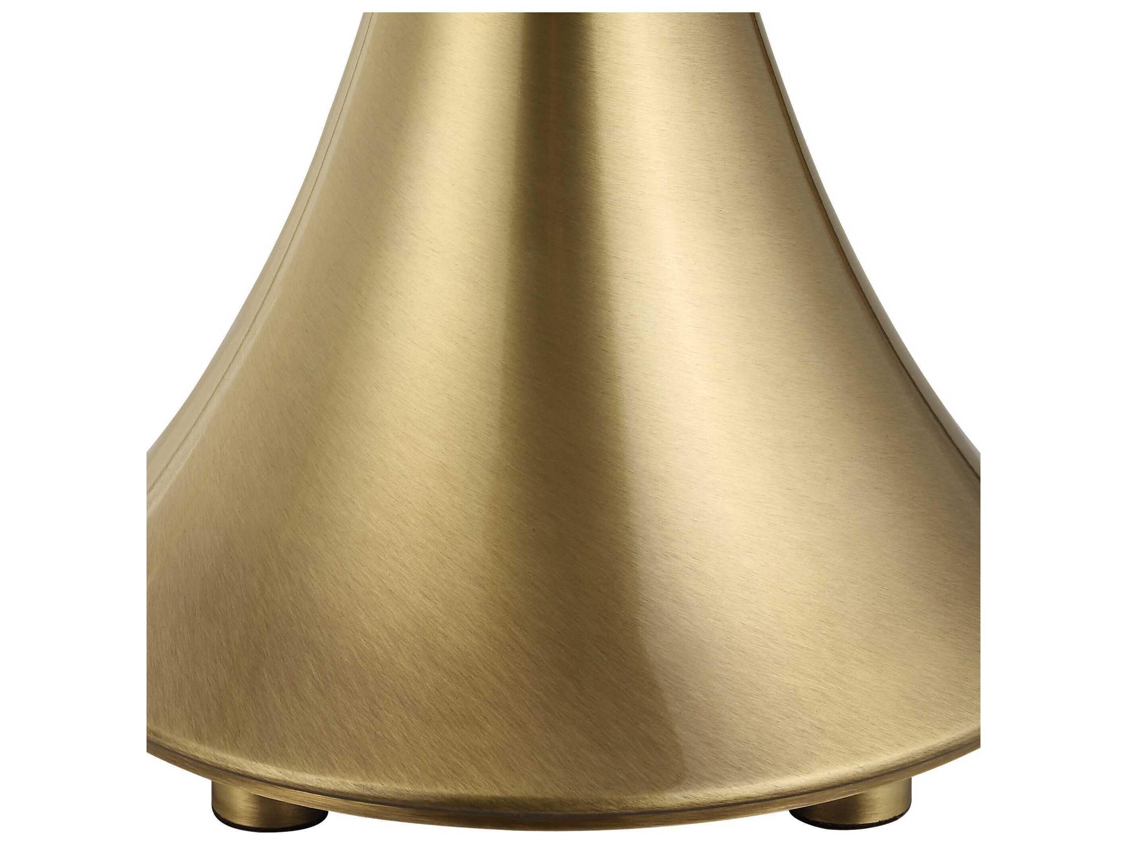 Uttermost Shaefer Brass Round Hardback Gold Buffet Lamp