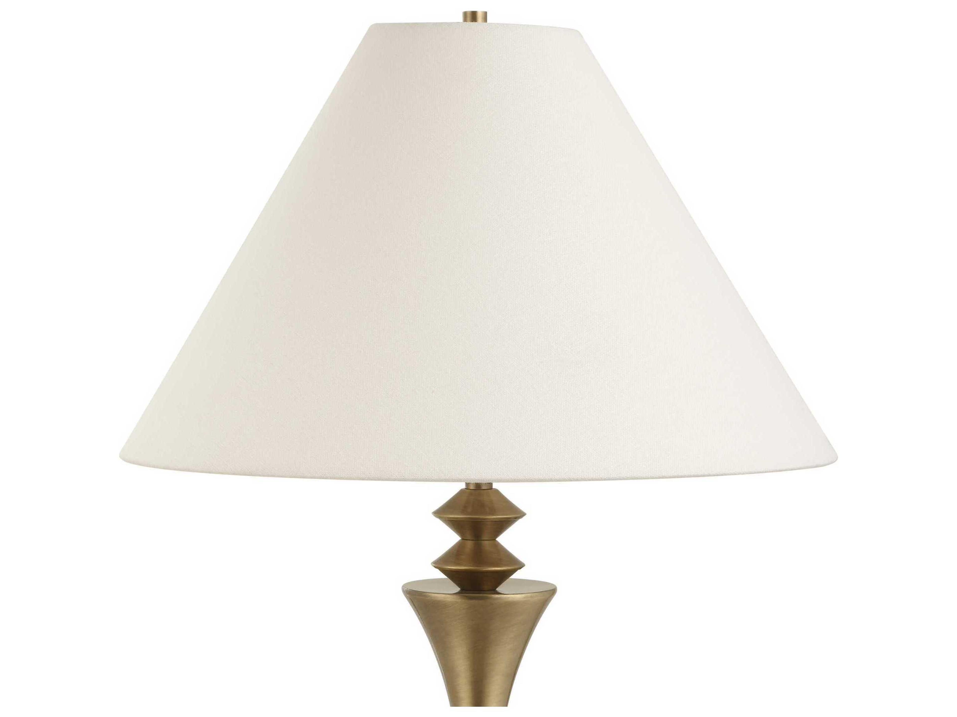 Uttermost Shaefer Brass Round Hardback Gold Buffet Lamp