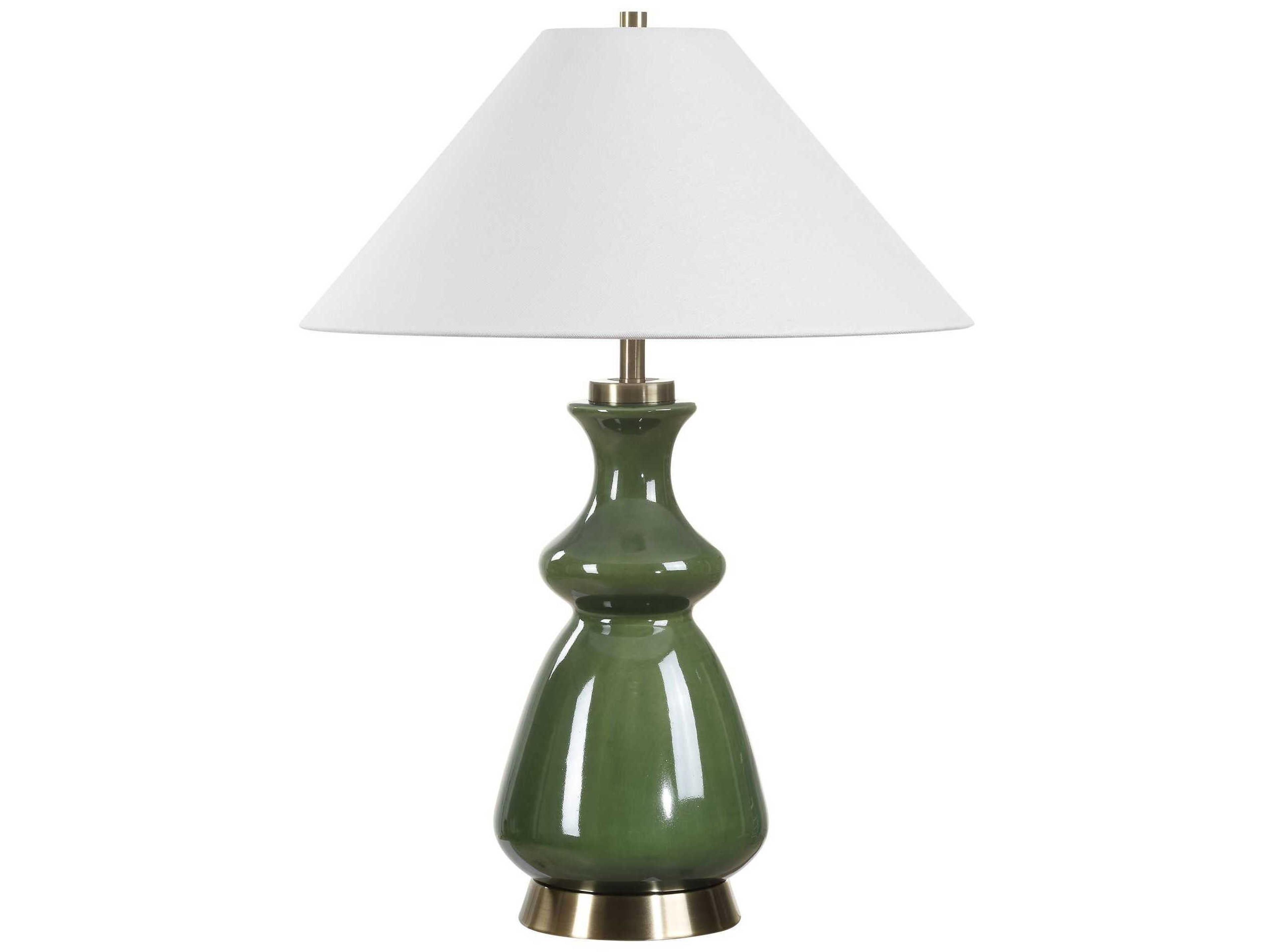 Uttermost Green Thumb Round Hardback Buffet Lamp