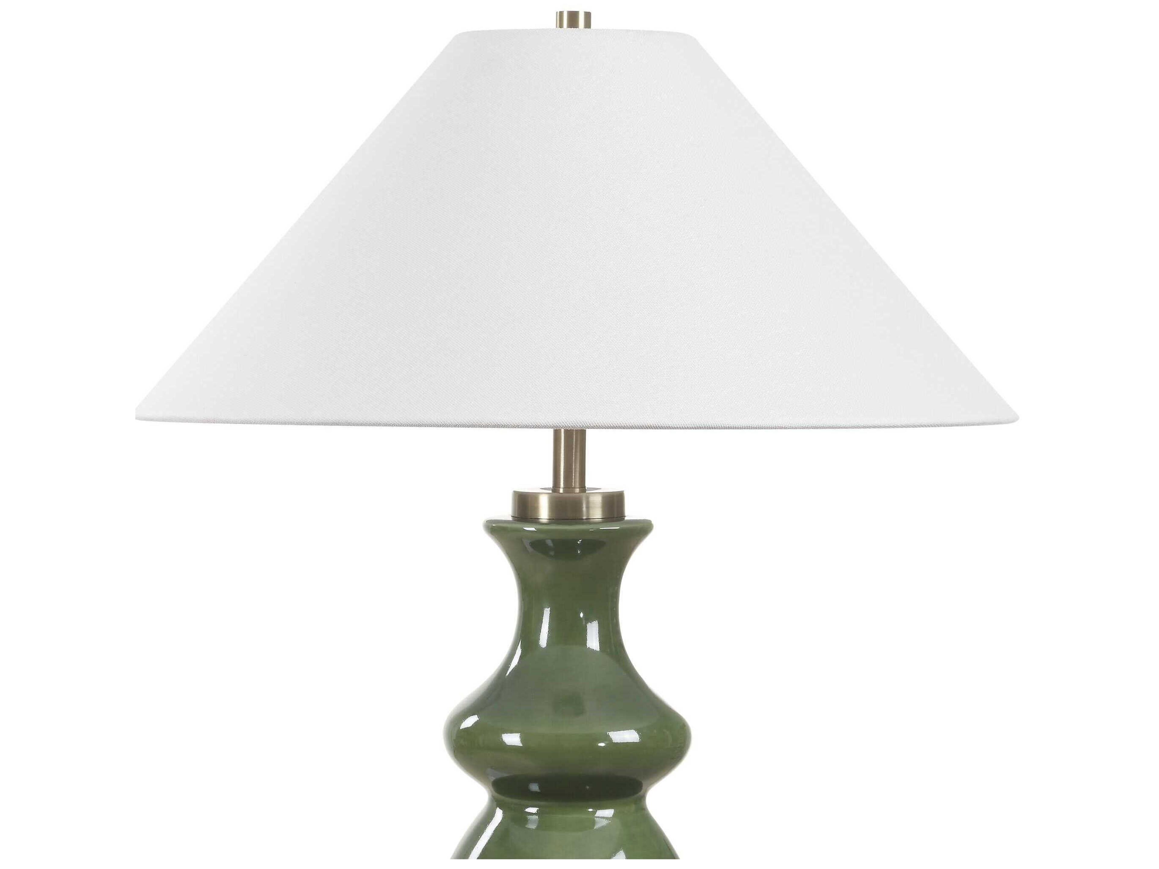 Uttermost Green Thumb Round Hardback Buffet Lamp