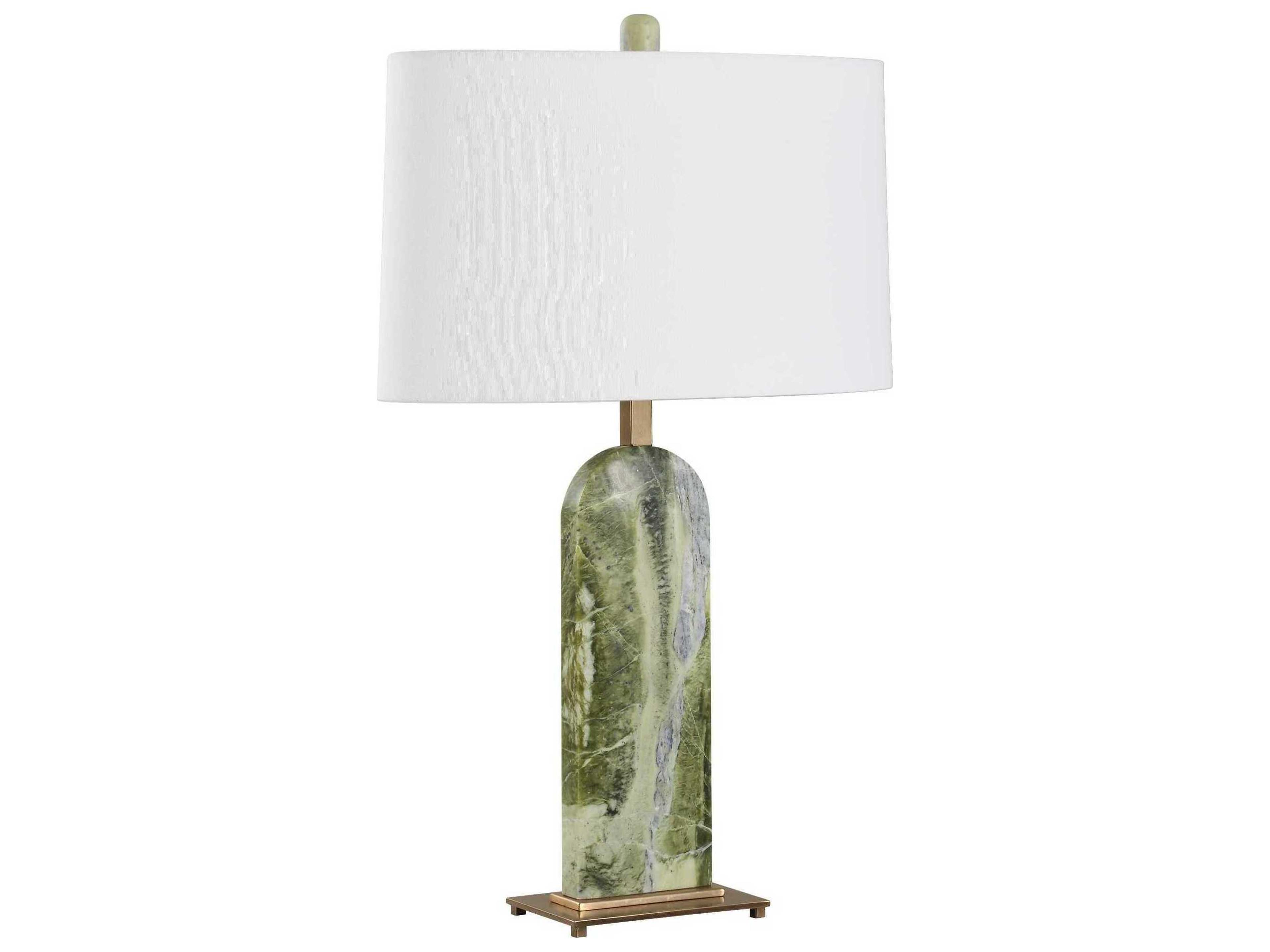 Uttermost Moorea Green Oval Hardback Buffet Lamp