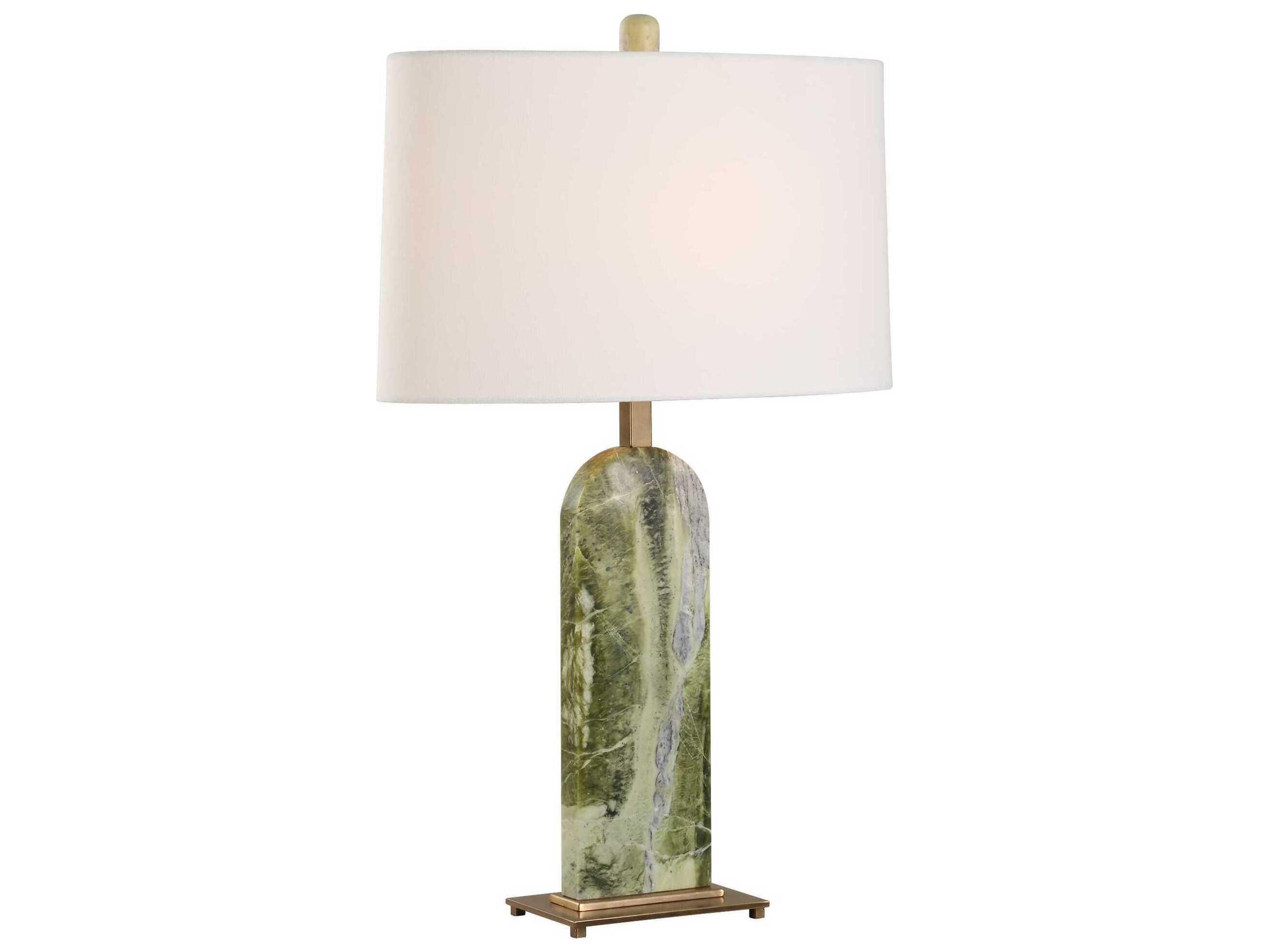 Uttermost Moorea Green Oval Hardback Buffet Lamp