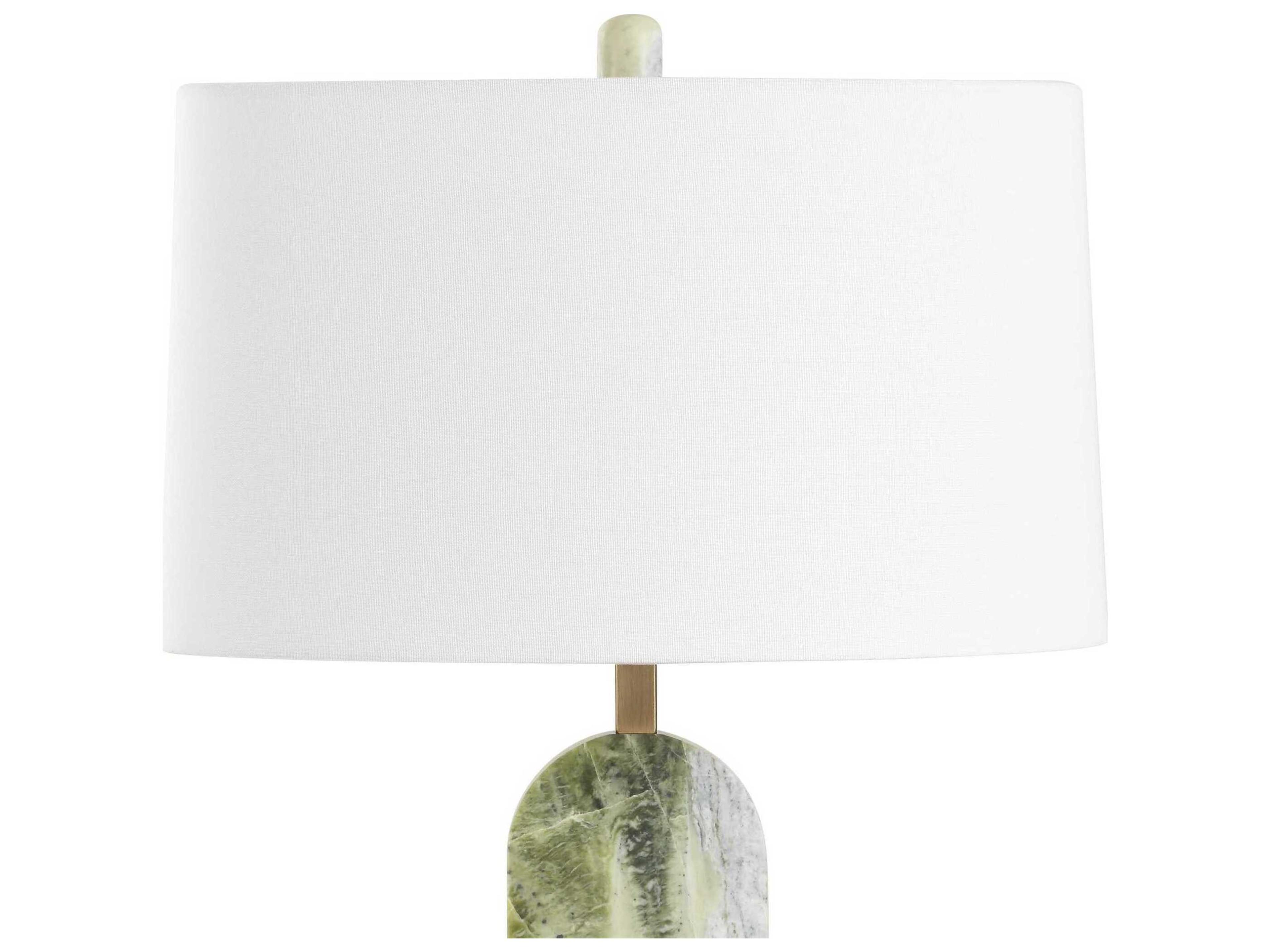 Uttermost Moorea Green Oval Hardback Buffet Lamp