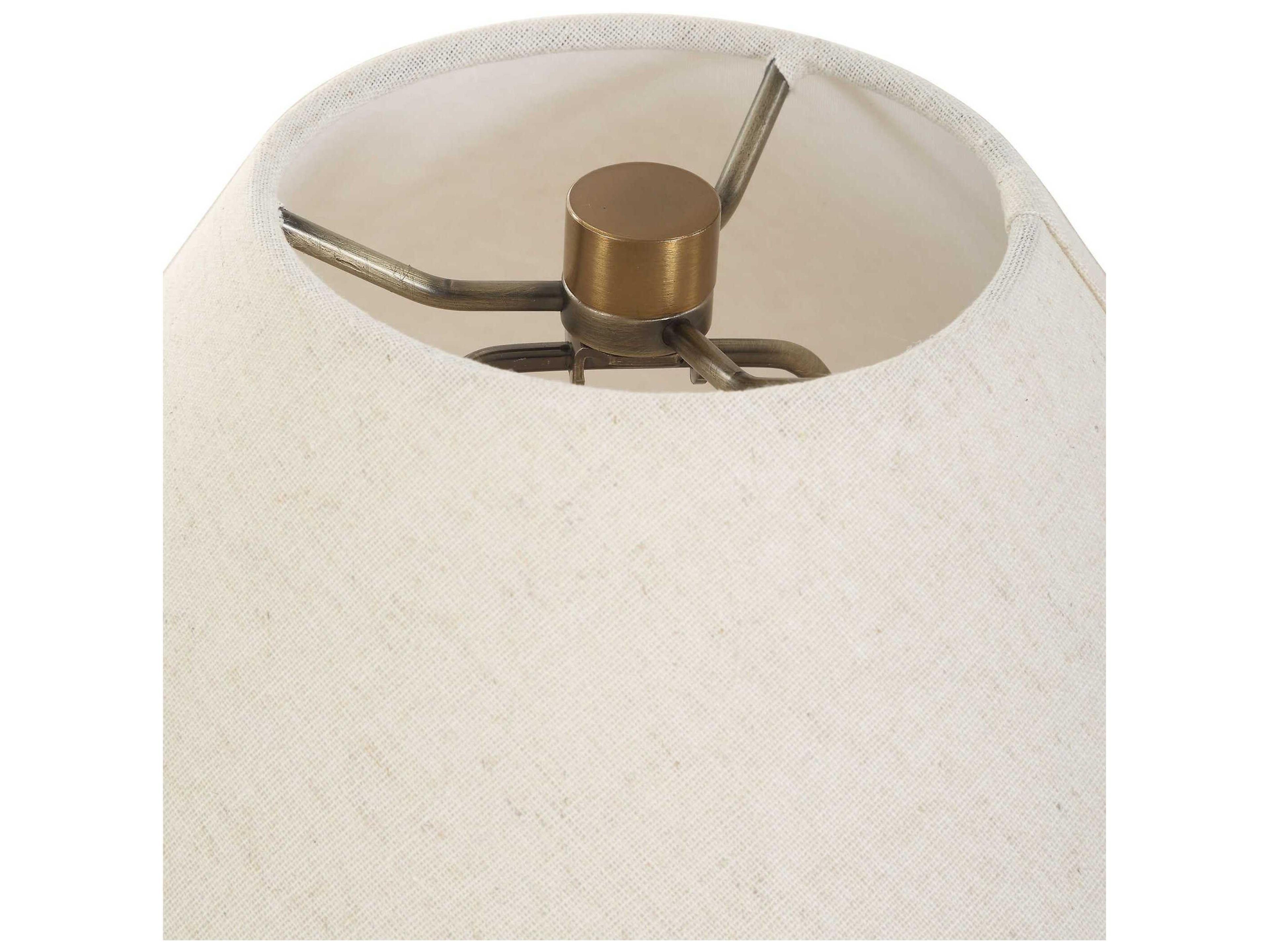 Uttermost Montagu Dark Brown Round Tapered Hardback Table Lamp