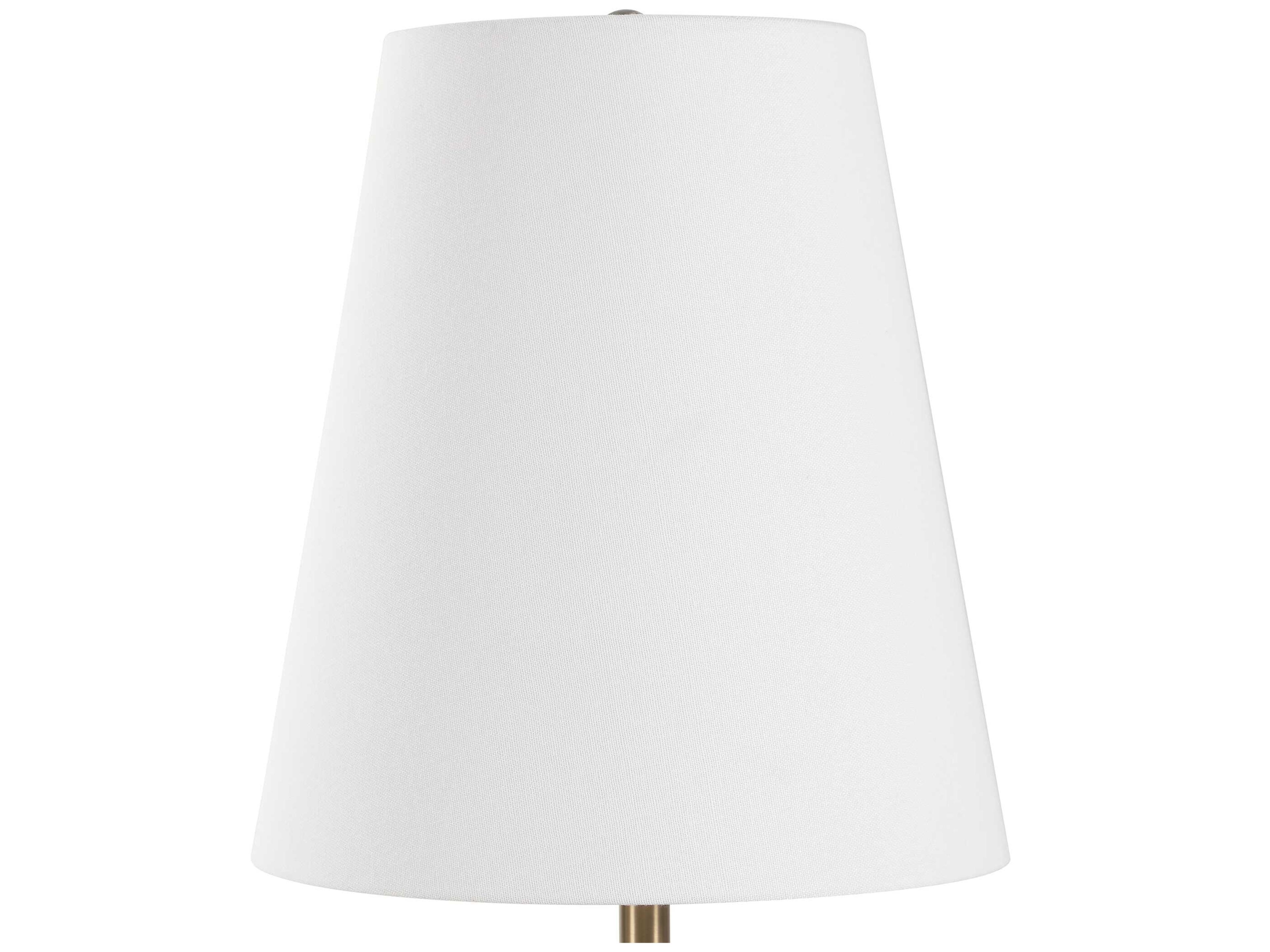 Uttermost Marcela Black Round Tapered Hardback White Buffet Lamp